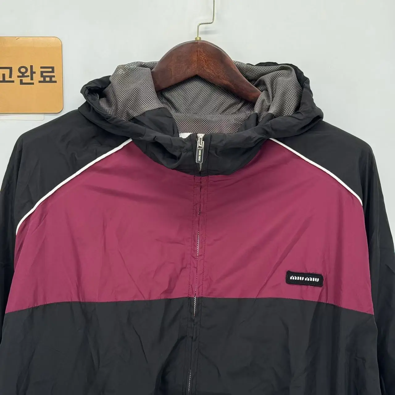 미우미우 컬러 블록 로고 남성 긴팔 재킷 157901 검수사진 2