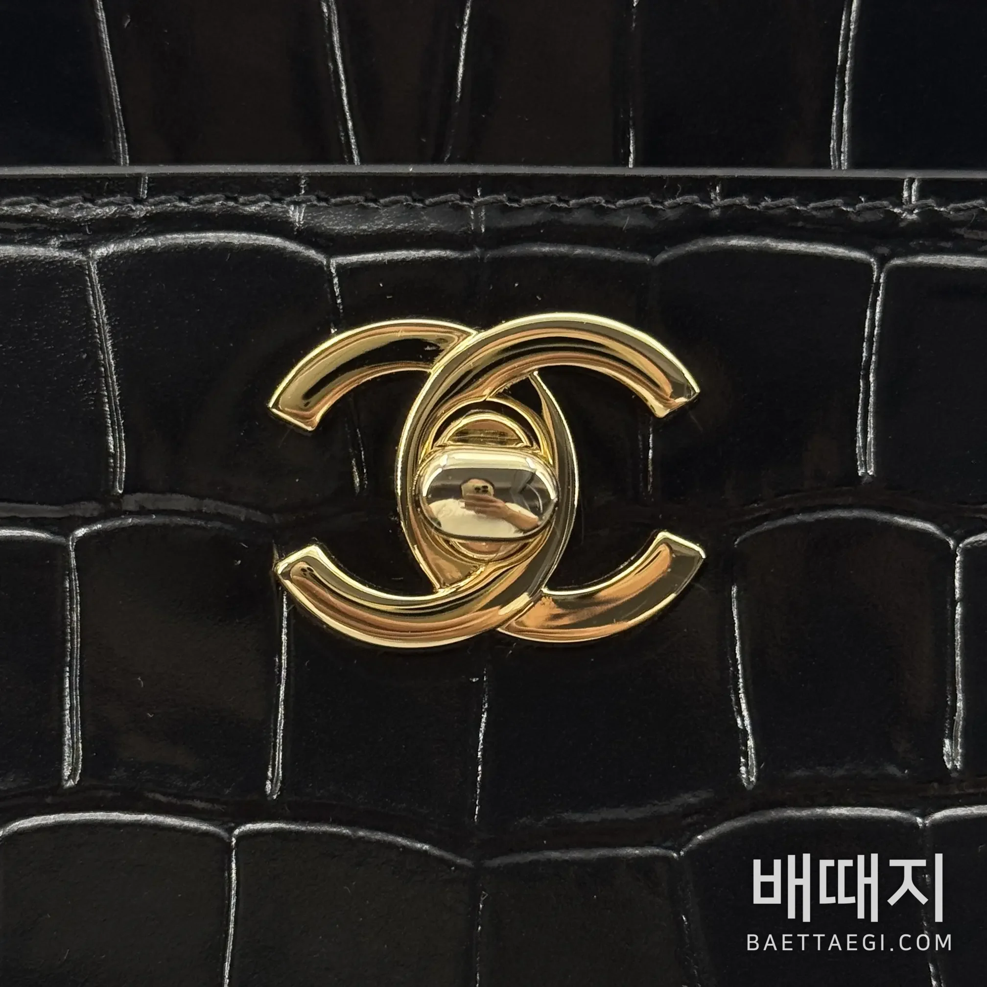 샤넬 악어무늬 크루아송 쇼핑백 가방 193825 검수사진 20