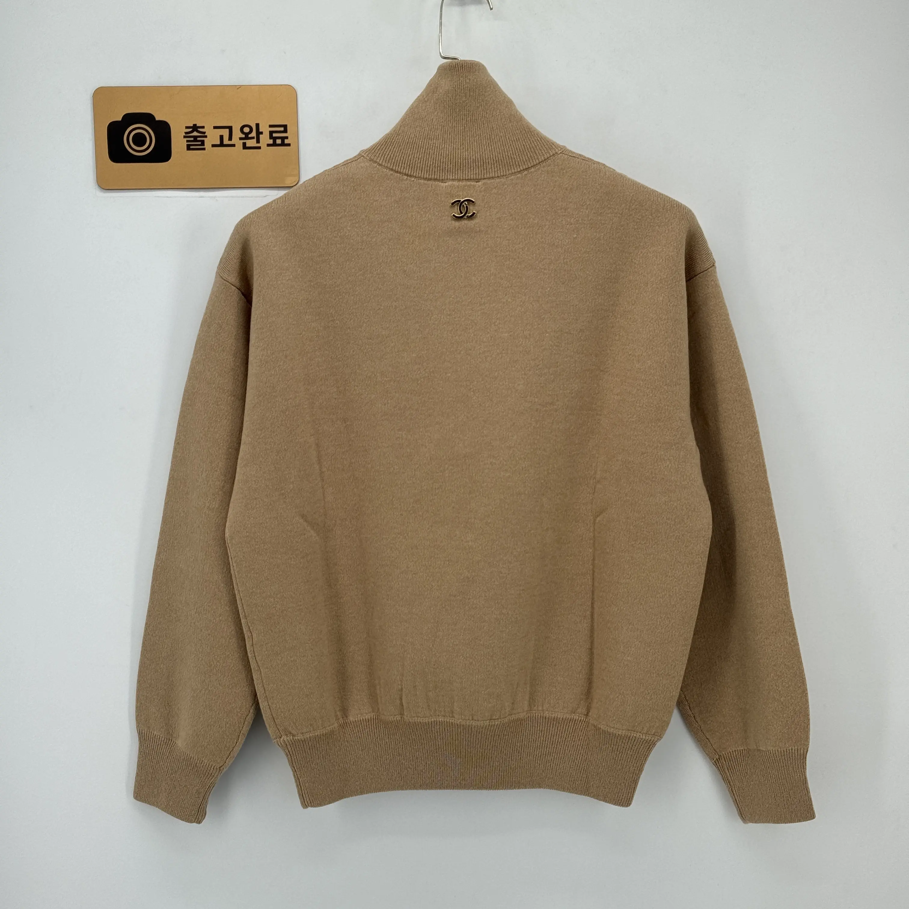 샤넬 하프 지퍼 터틀넥 여성 니트 142670 검수사진 6