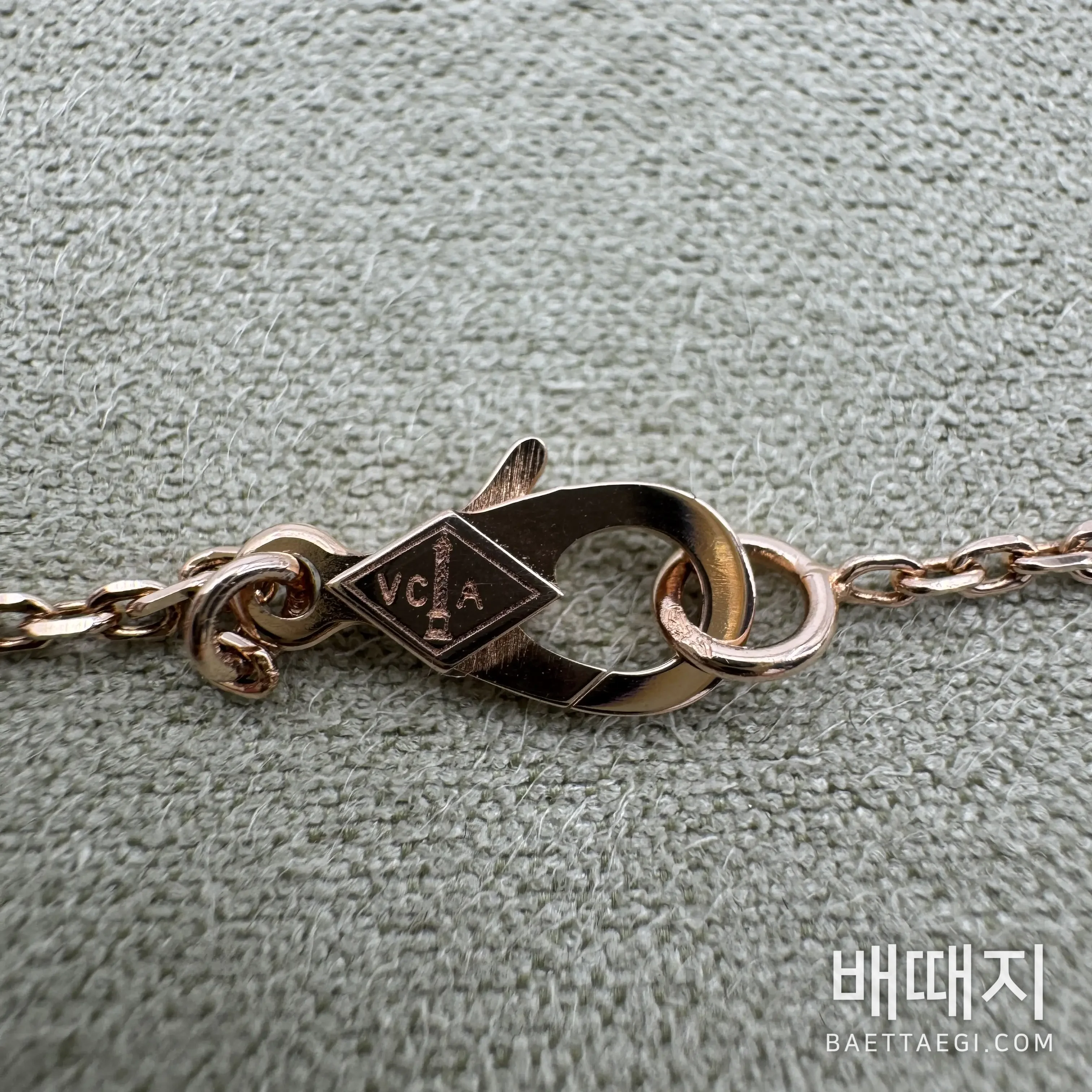 반클리프앤아펠 18k 골드 플로럴 다이아몬드 목걸이 63941 검수사진 5