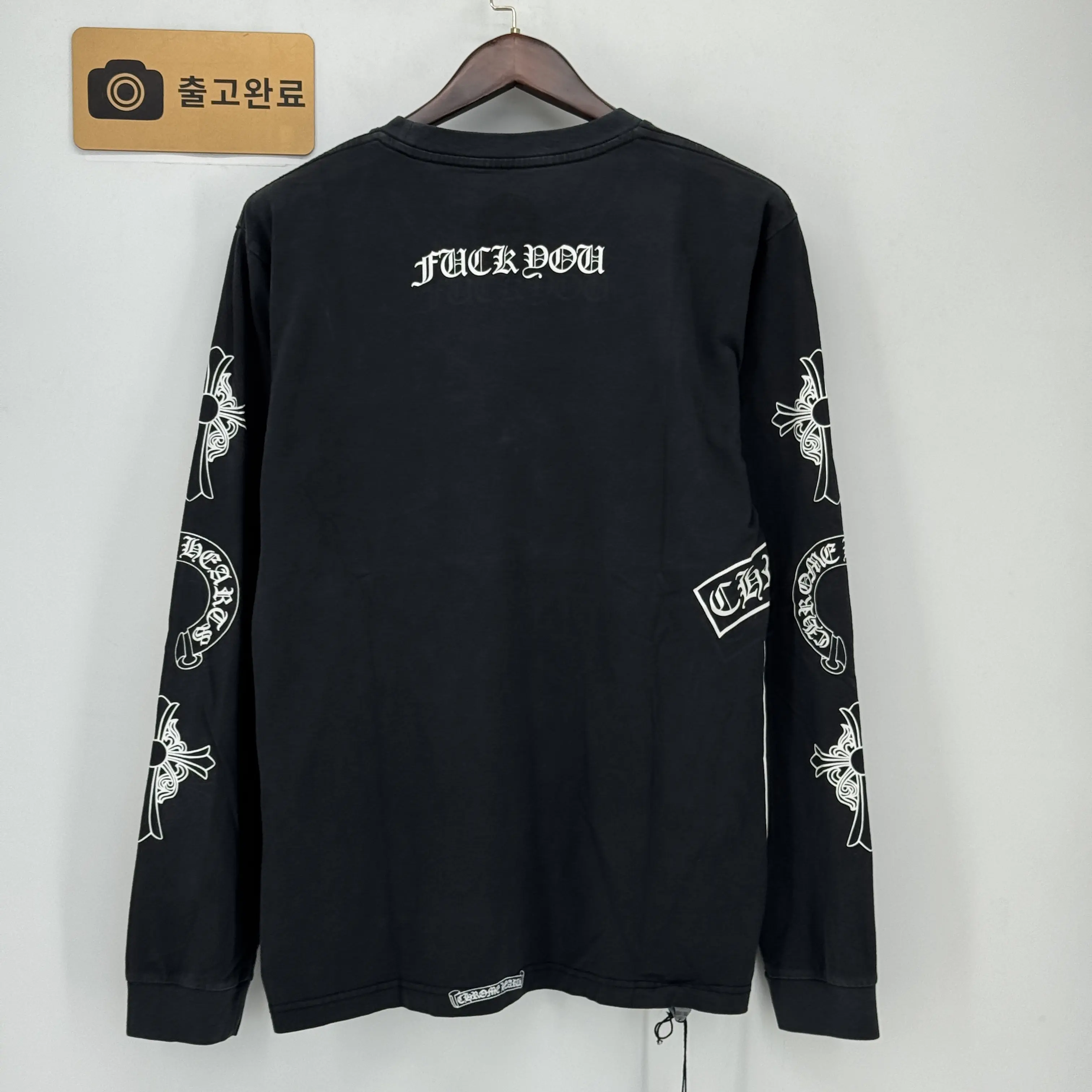 크롬하츠 소프&워터 데미지 가공 남성 긴팔 티셔츠 144236 검수사진 3