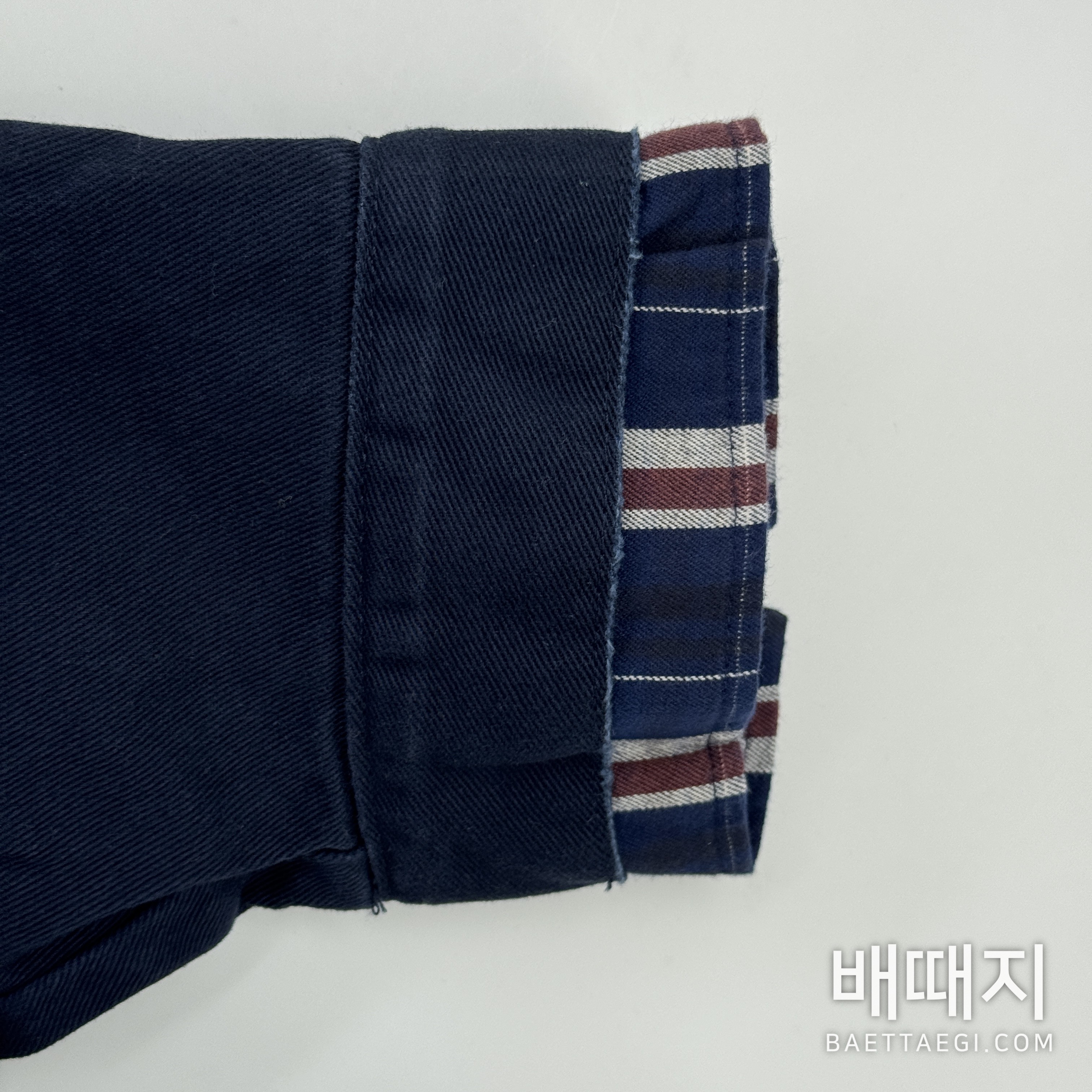 발렌시아가 체크 패턴 패치워크 데님 자켓 196777 검수사진 13