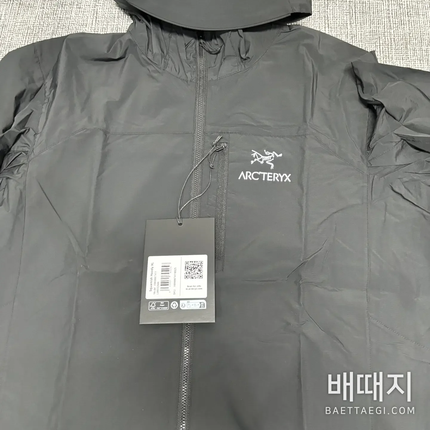 아크테릭스 스쿼미시 후디 바람막이 200153 Arc'teryx Squamish Hoodie 검수사진 2