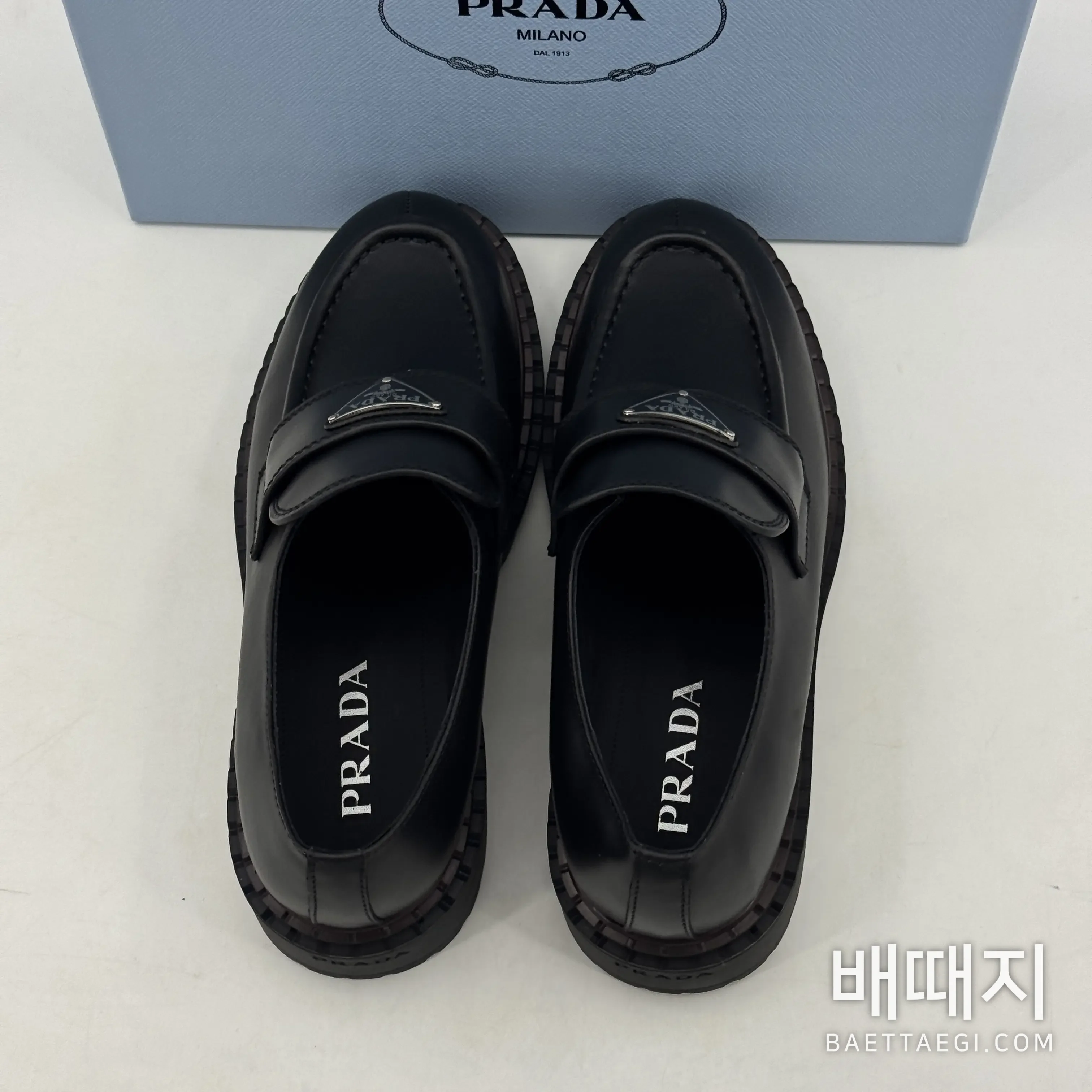 프라다 모노리스 카프스킨 레이스업 로퍼 앵클부츠 116278 검수사진 6