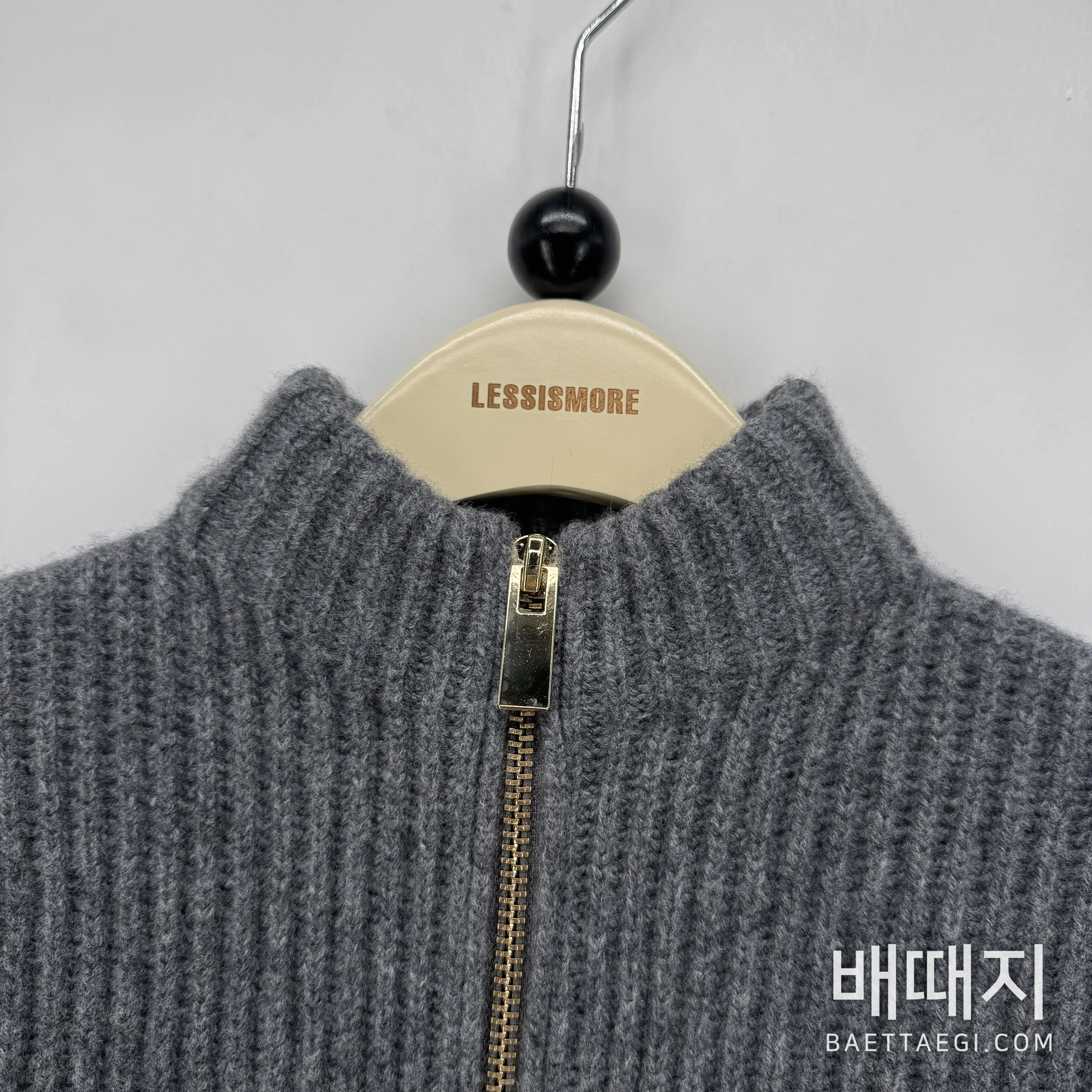 알라이아 허리 강조 울 더블 지퍼 여성 자켓 검수사진 3