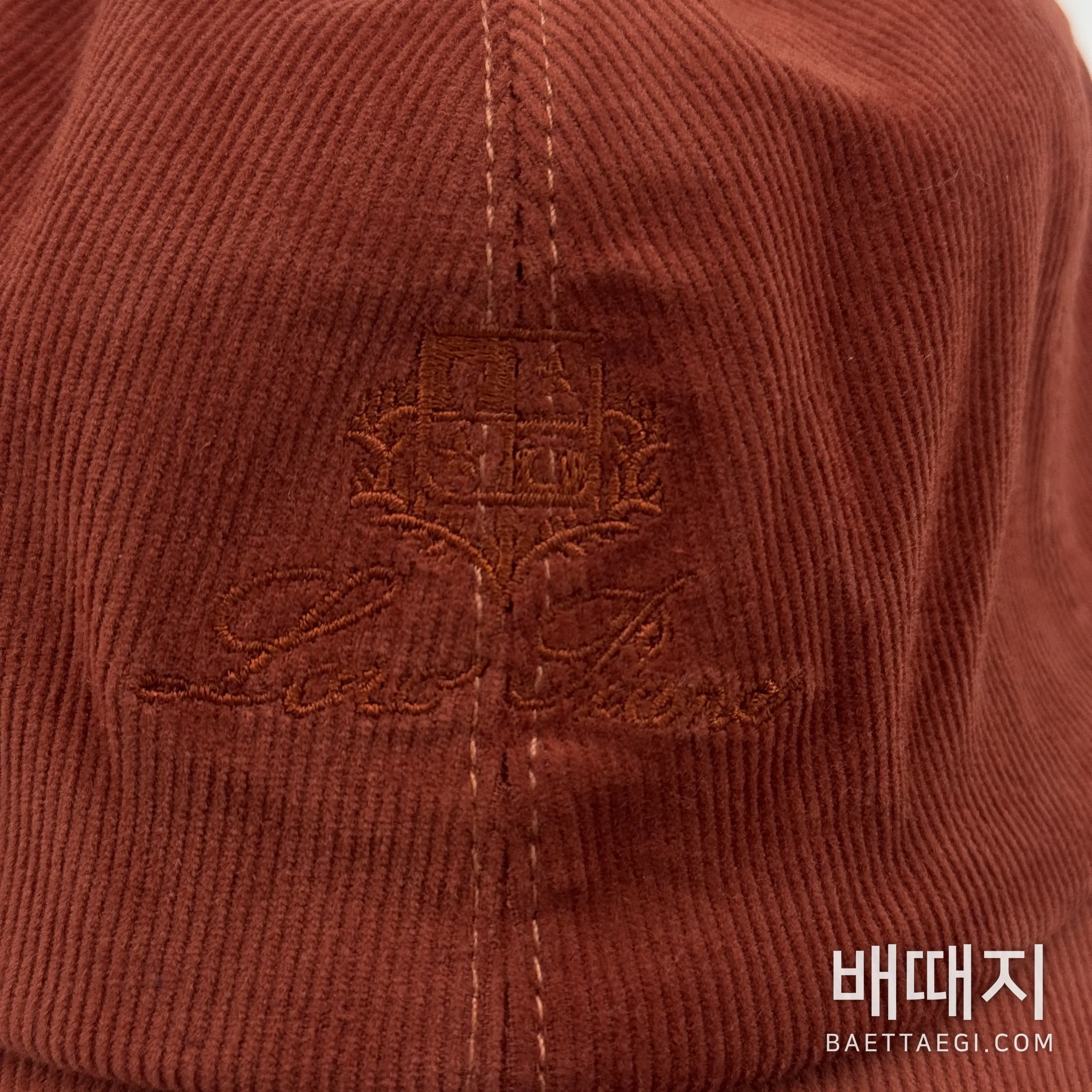 로로피아나 코듀로이 베이스볼 캡 179651 검수사진 7
