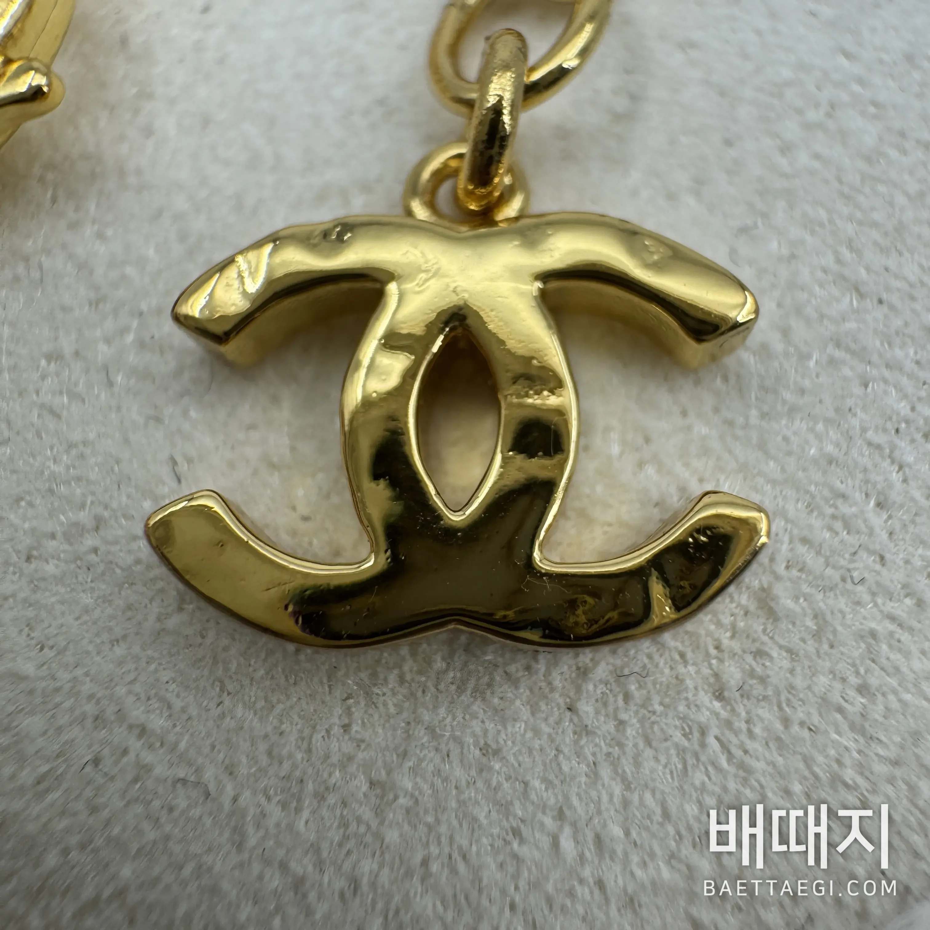 샤넬 더블 C 구체 펜던트 Y자형 목걸이 203789 검수사진 5