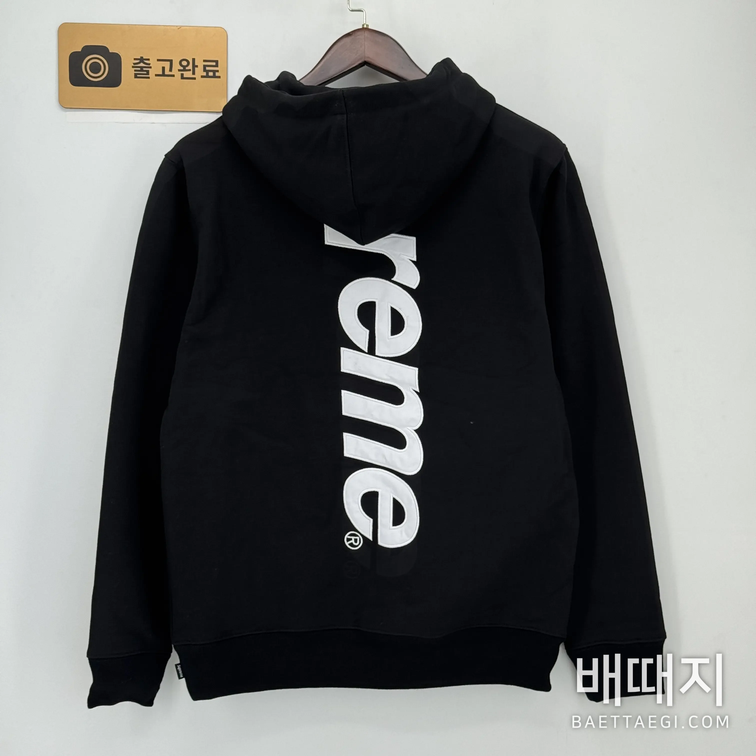 슈프림 사틴 아플리케 후드 검수사진 5