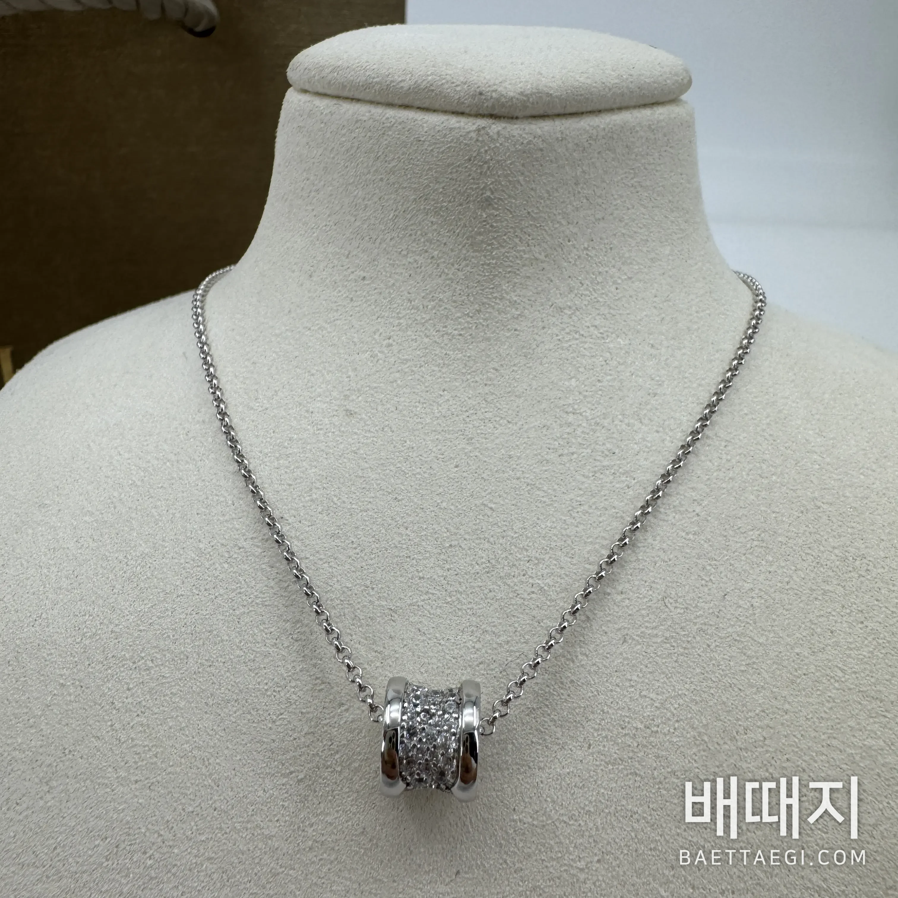 불가리 B.zero 1 다이아몬드 장식 목걸이 178598 검수사진 3