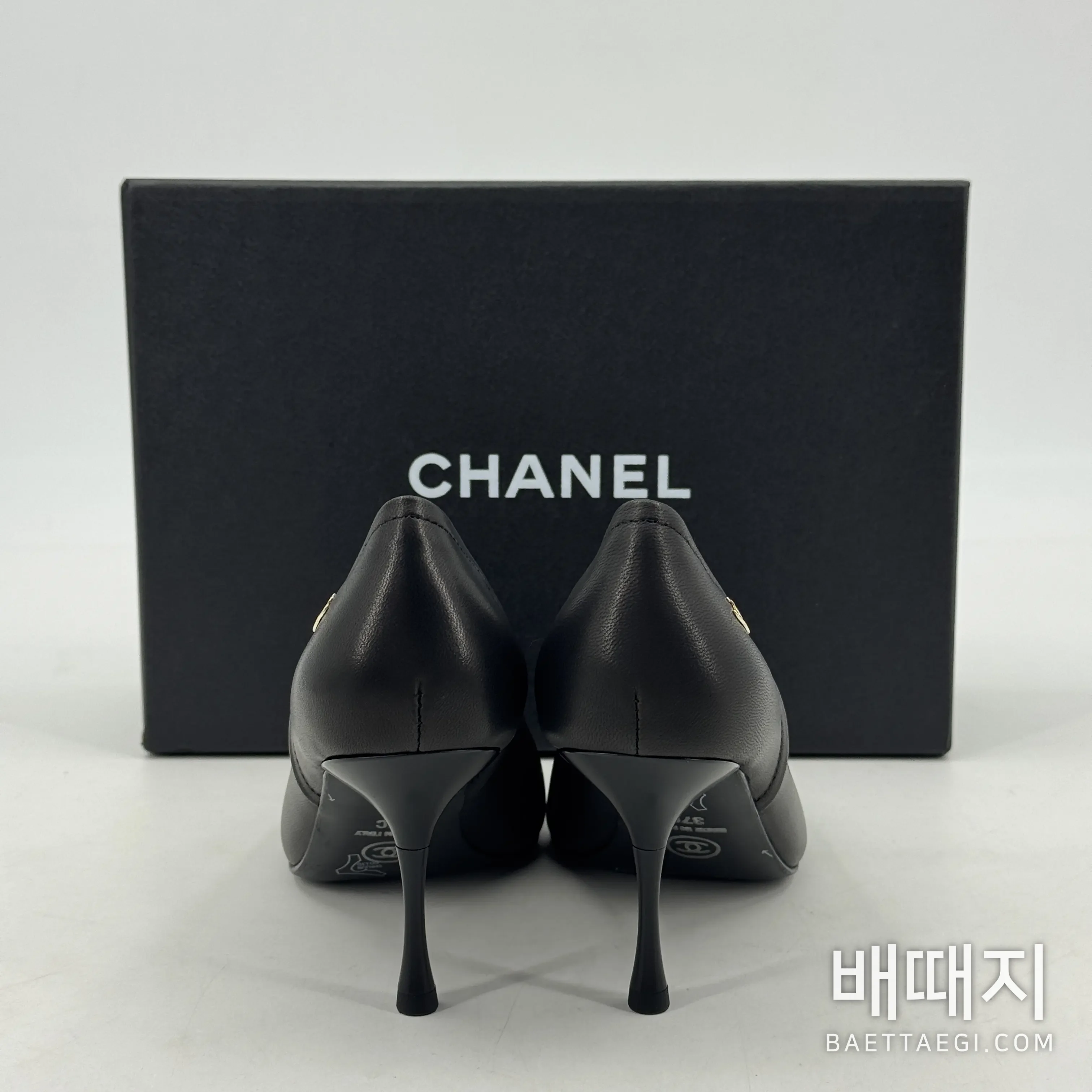 샤넬 블랙 가죽 펌프스 힐 검수사진 4