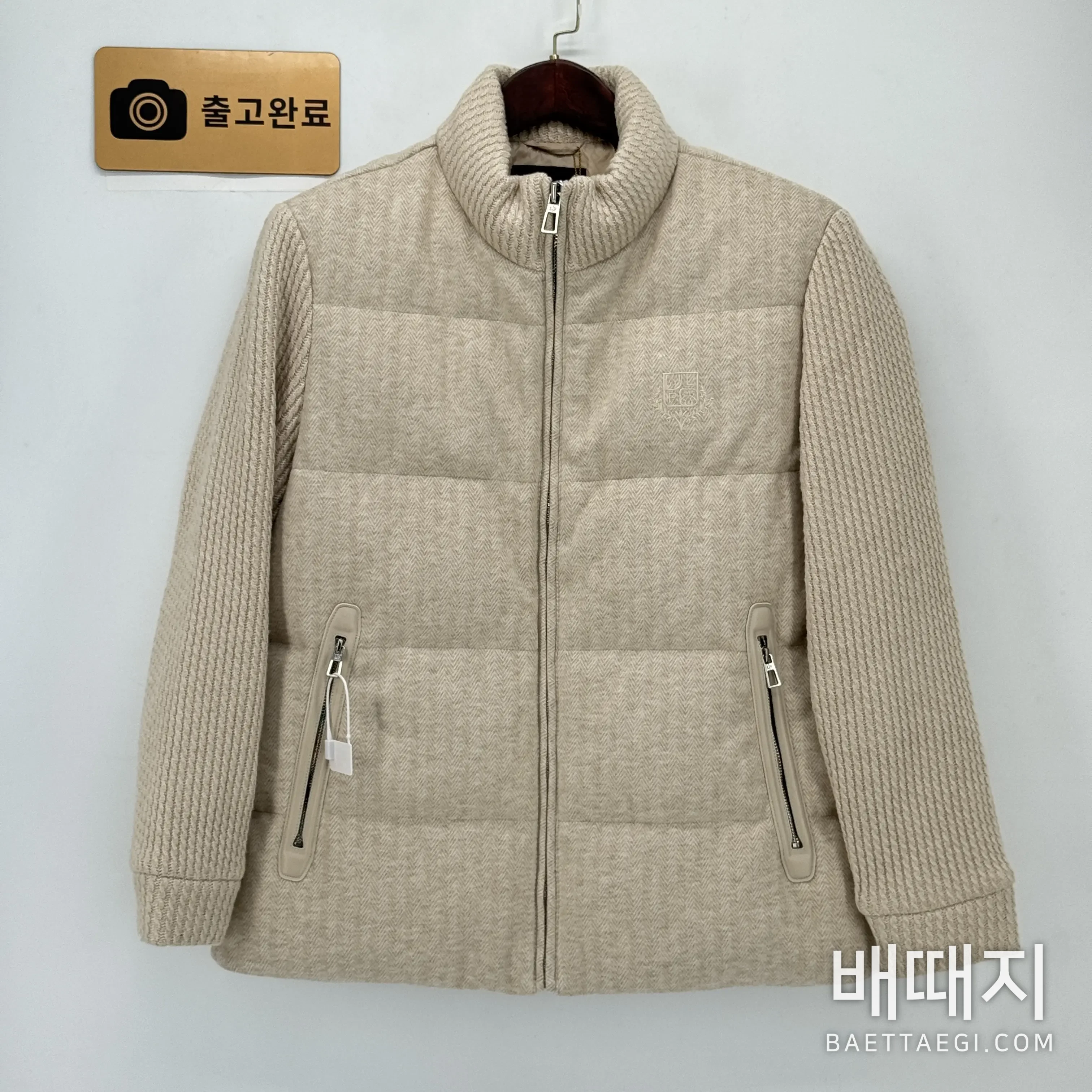 로로피아나 캐시미어 울 니트 구스 다운 남성 패딩 196238 검수사진 1