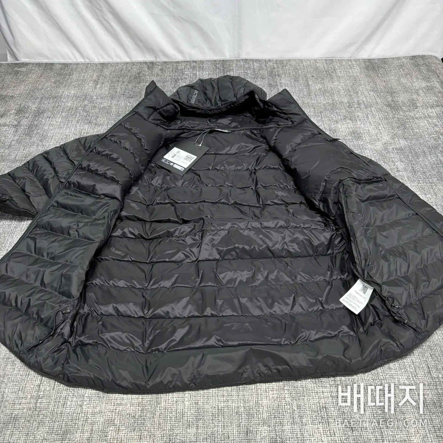 아크테릭스 [TZ] 세리움 LT 후디 자켓 퀼팅 블랙 실버 200171 Arc'teryx Cerium LT Hoody Jacket Phatasm 검수사진 5
