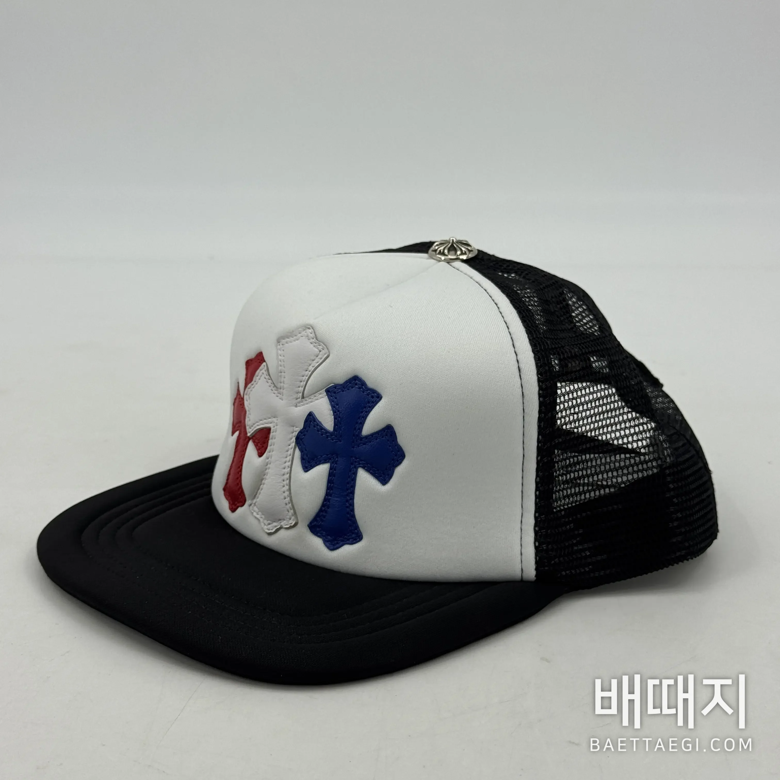 크롬하츠 크로스 패턴 가죽 베이스볼캡 검수사진 3