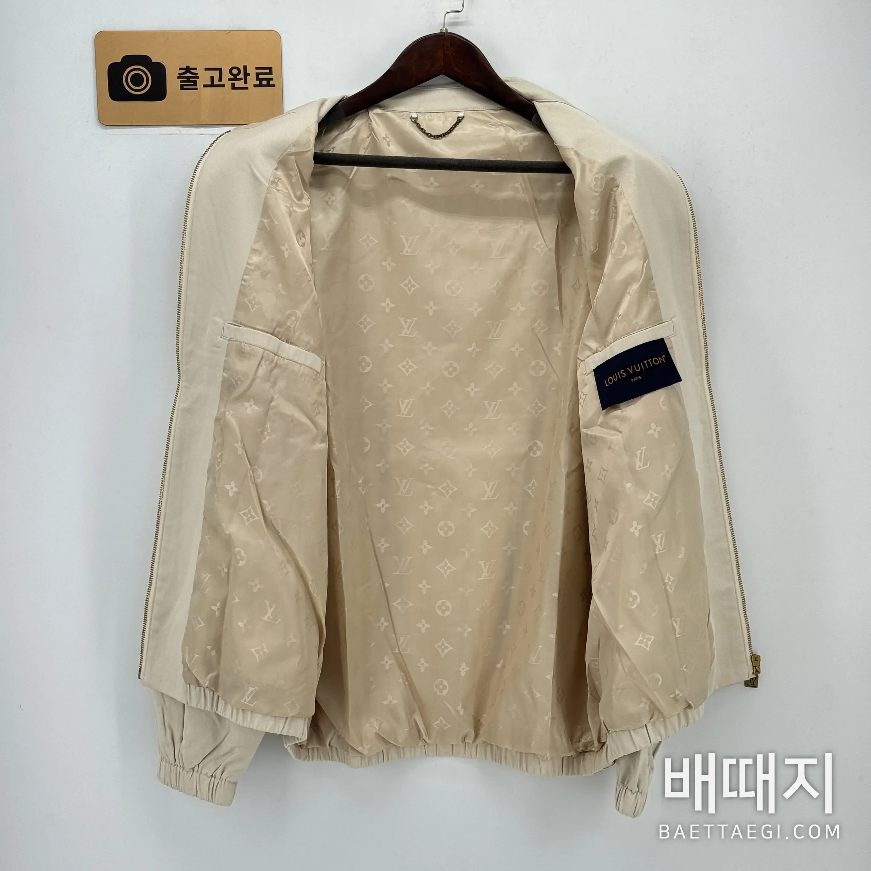 루이비통 가죽 라벨 트윌 남성 자켓 198477 검수사진 5