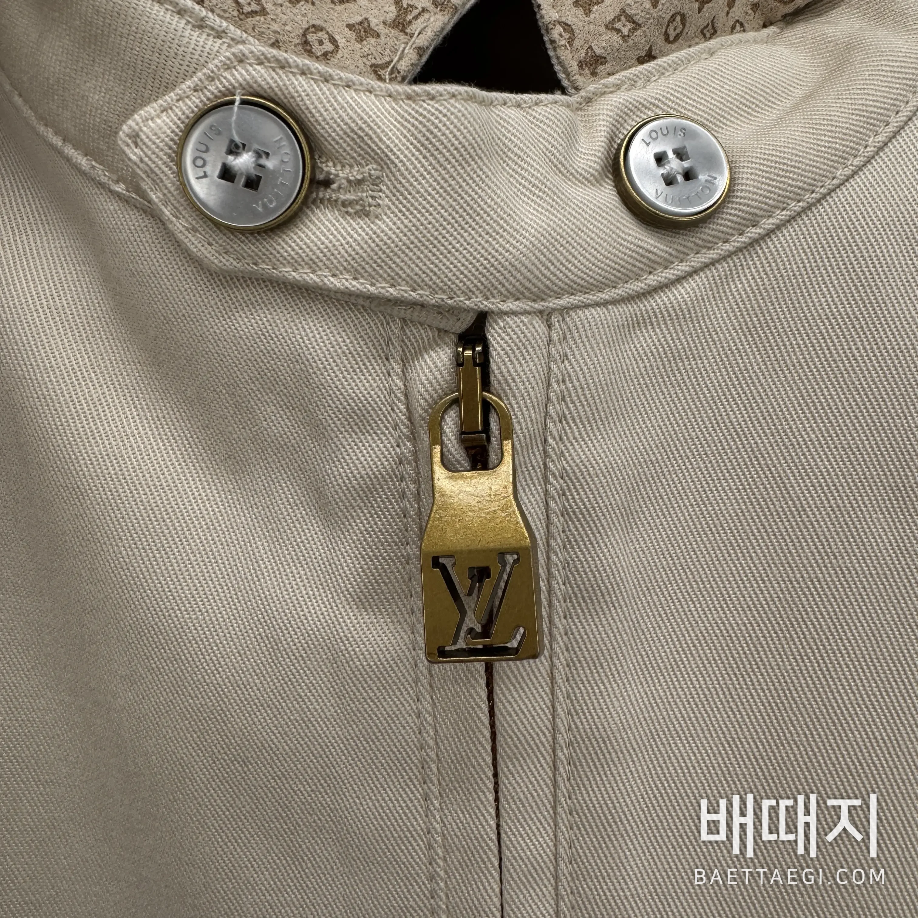 루이비통 가죽 라벨 트윌 남성 자켓 198477 검수사진 2