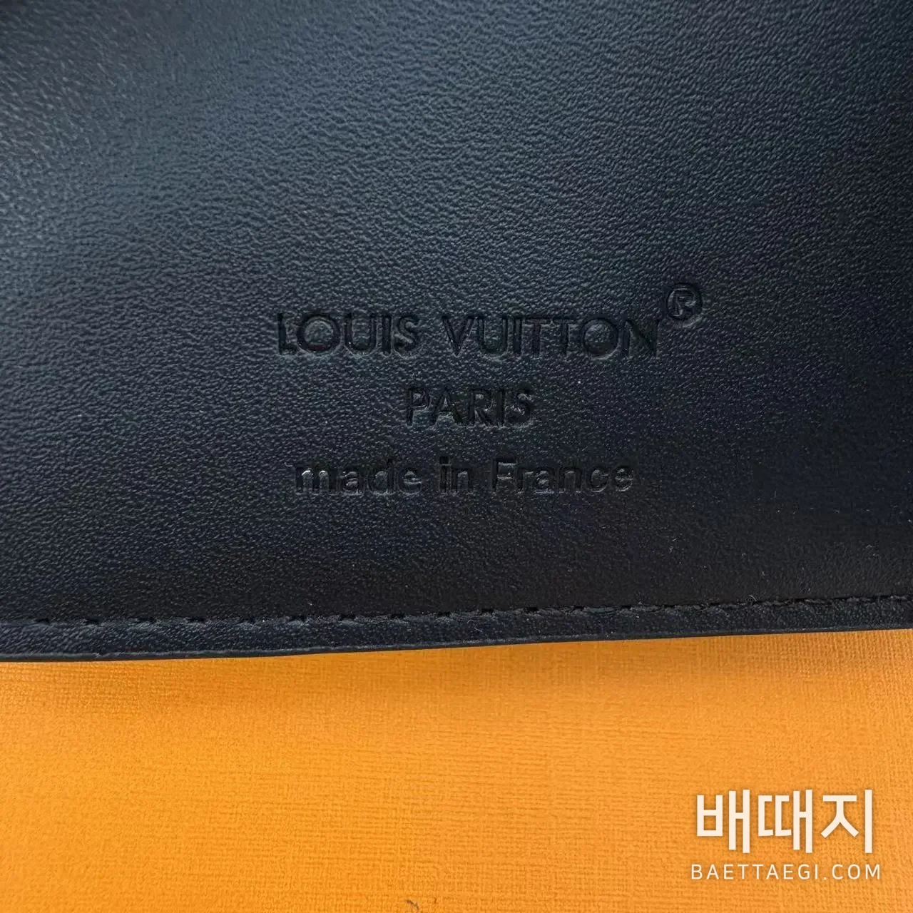 루이비통 L'Original 블랙 3단 지갑 M12635 검수사진 7