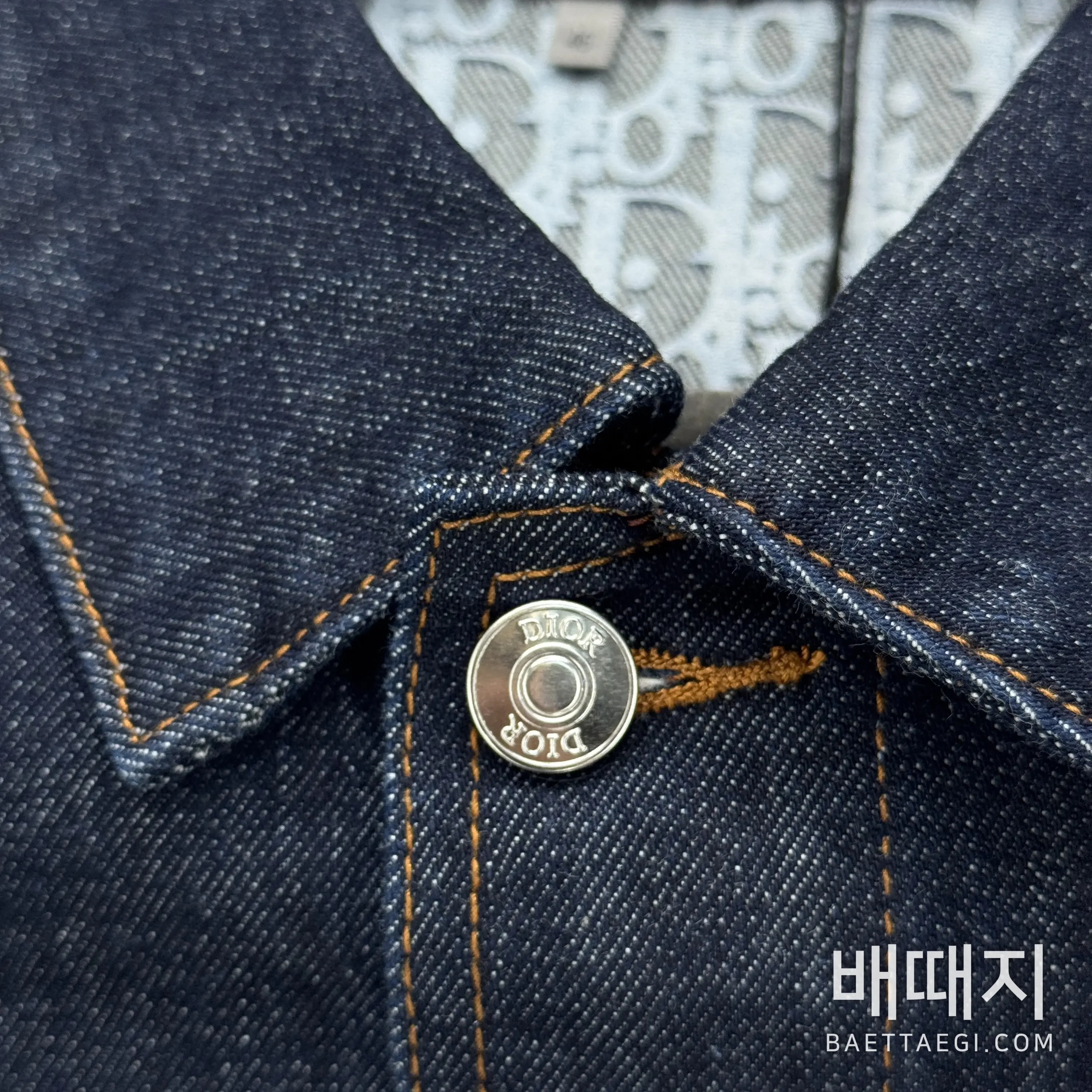 디올 데님 남성 자켓 검수사진 2