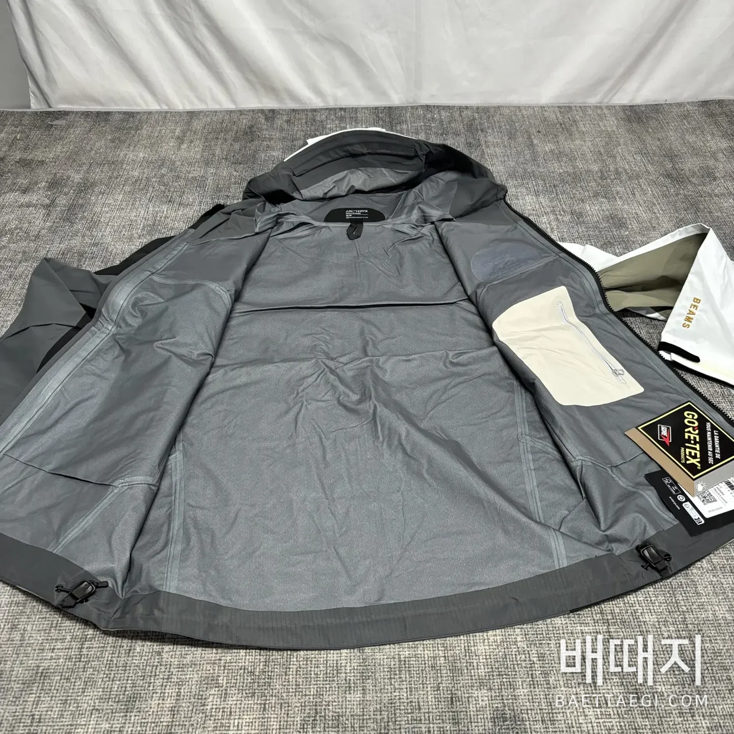 아크테릭스 빔즈 베타 자켓 디멘션 일본 한정 200147 Arc'teryx BEAMS Beta Jacket Dimensions 검수사진 3