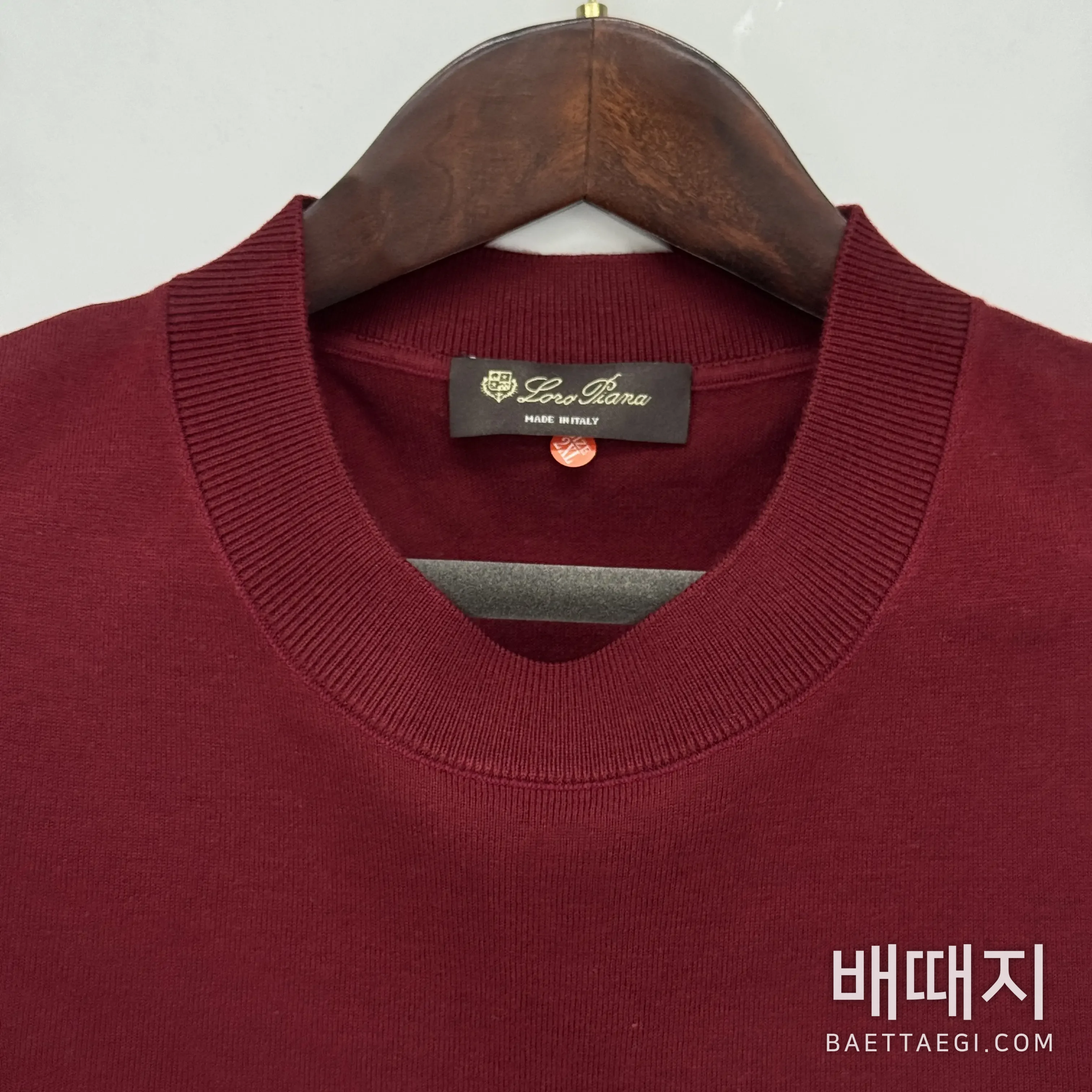 로로피아나 캐시미어 남성 니트 150686 검수사진 4