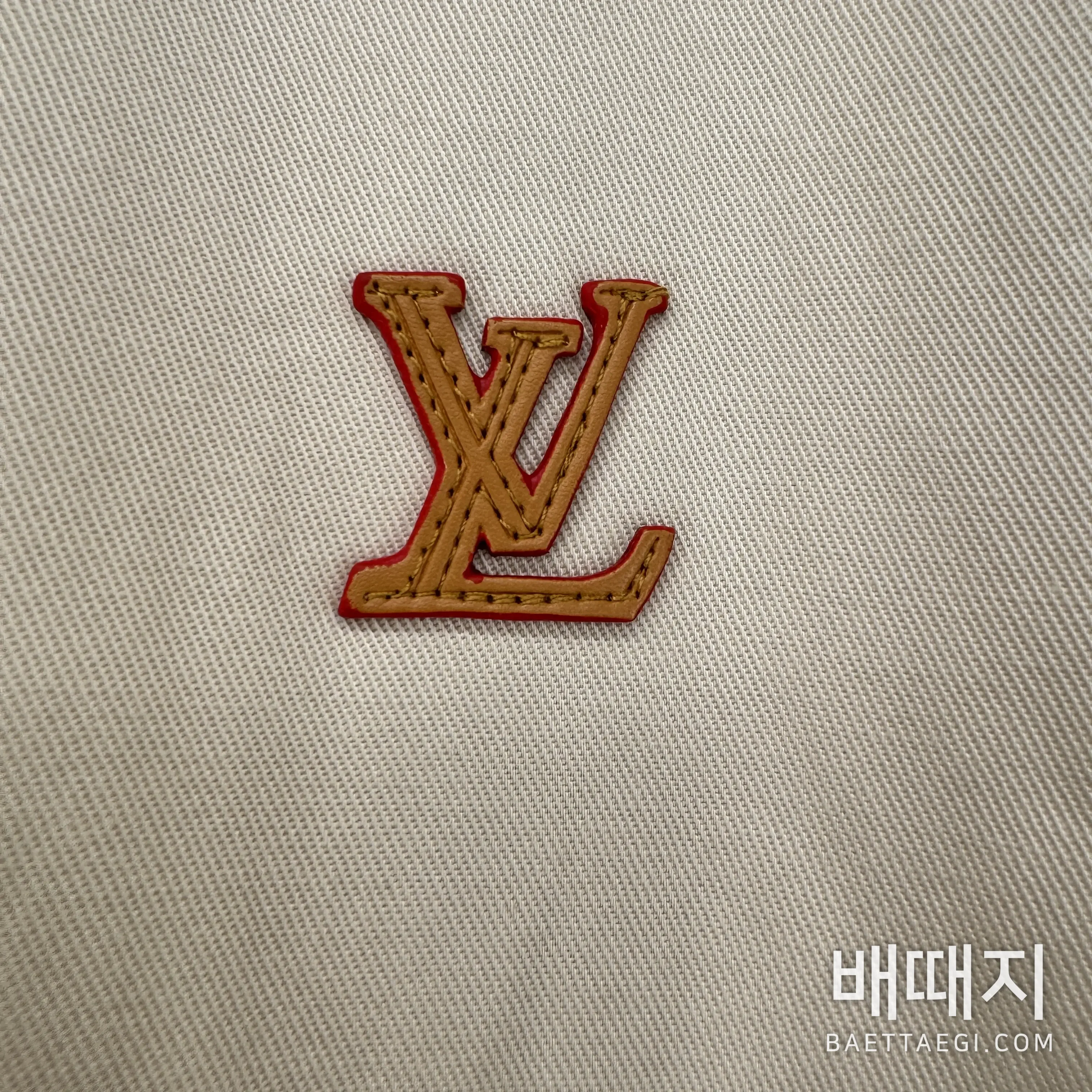 루이비통 가죽 라벨 트윌 남성 자켓 198477 검수사진 3