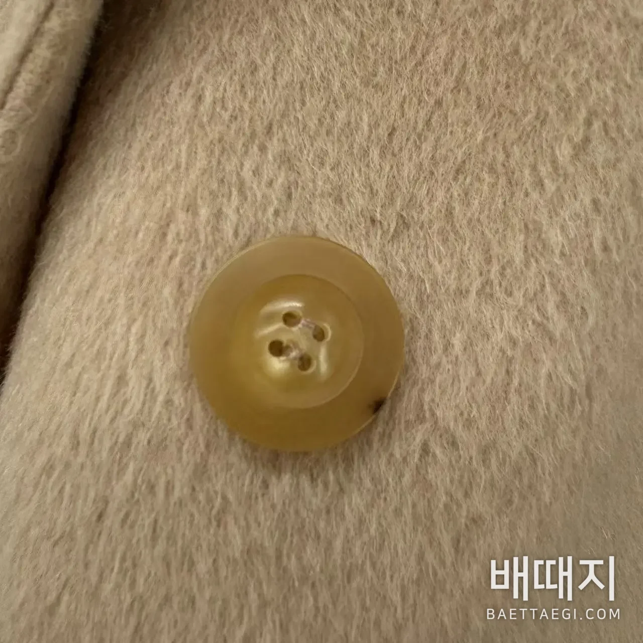 캐시미어 코트 카멜 검수사진 2