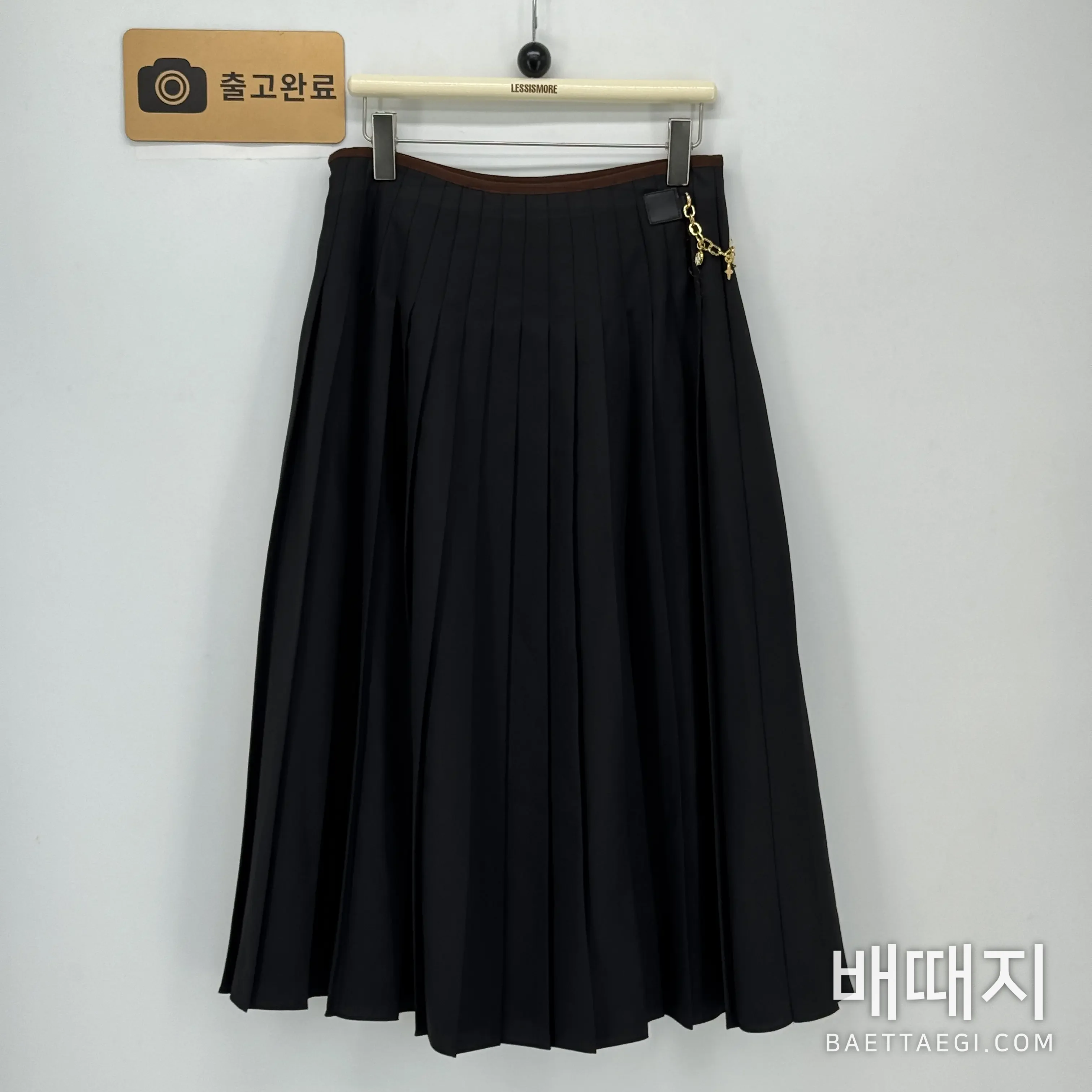 루이비통 플리츠 미디 스커트 검수사진 1
