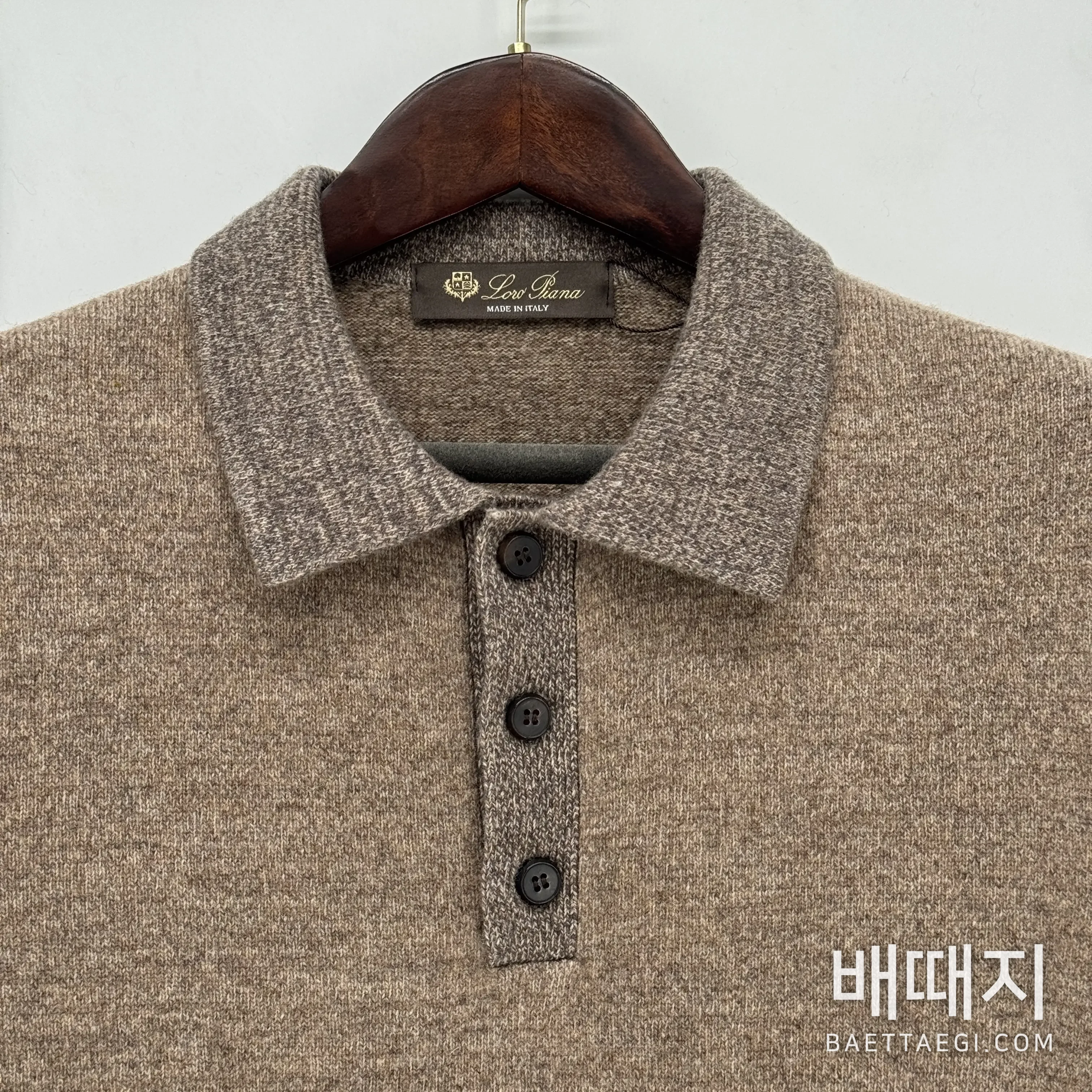 로로피아나 긴팔 양모 검수사진 3