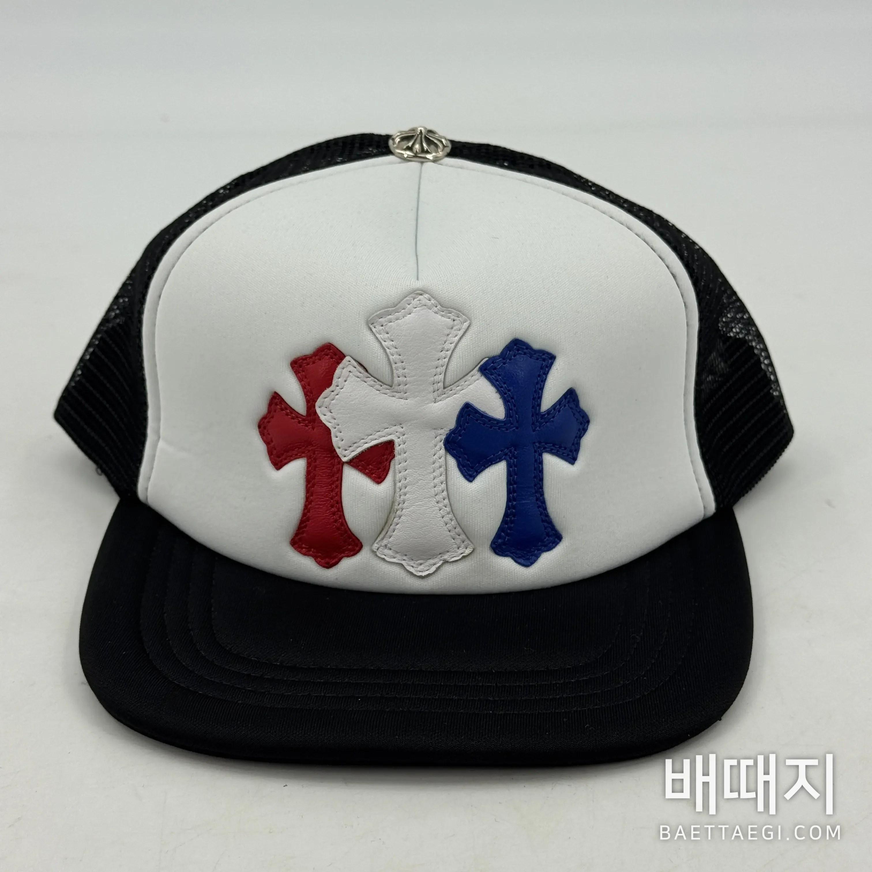 크롬하츠 크로스 패턴 가죽 베이스볼캡 검수사진 2