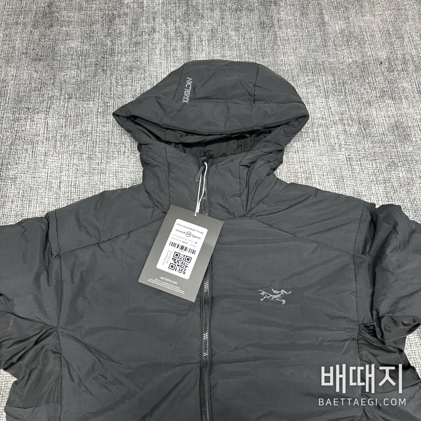 아크테릭스 [TZ] 아톰 LT 후디 2.0 블랙 200179 Arc'teryx Atom LT Hoodie 2.0 검수사진 2