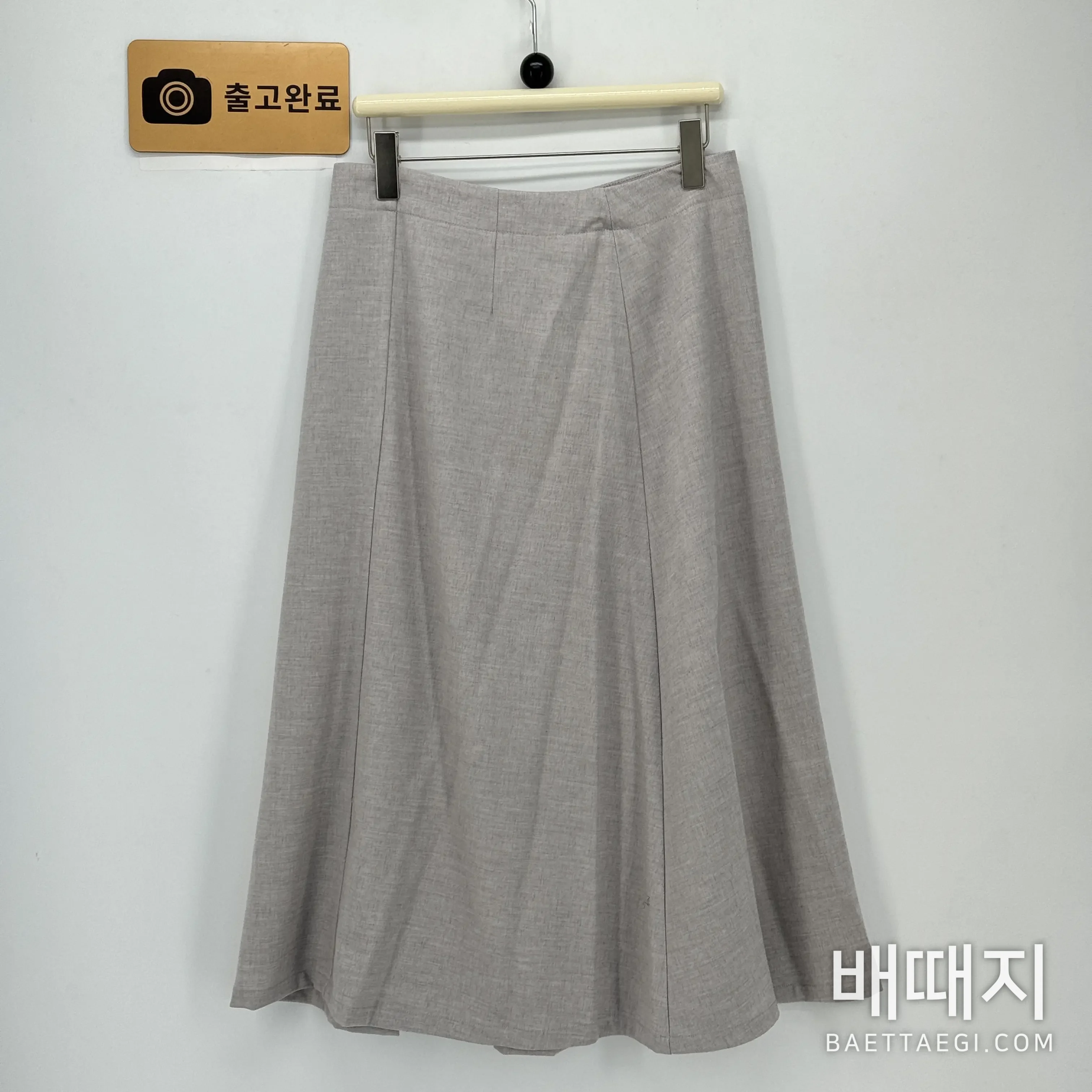 디올 골드 버튼 사이드 슬릿 A라인 미디 스커트 155967 검수사진 6