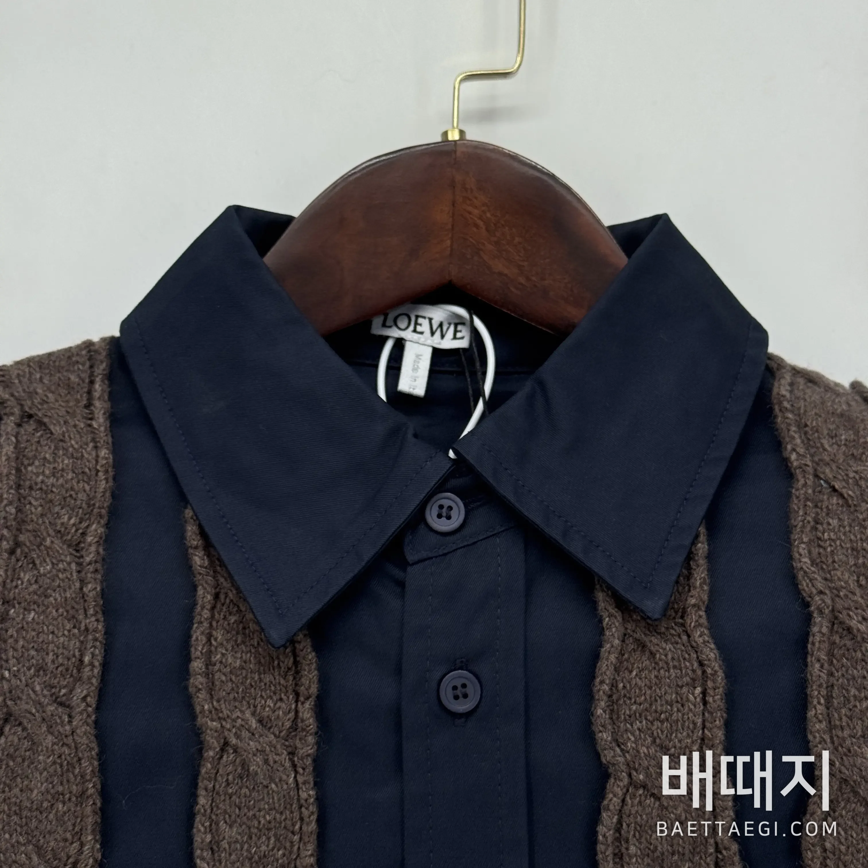 로에베 메리노 울 가디건 199601 검수사진 3