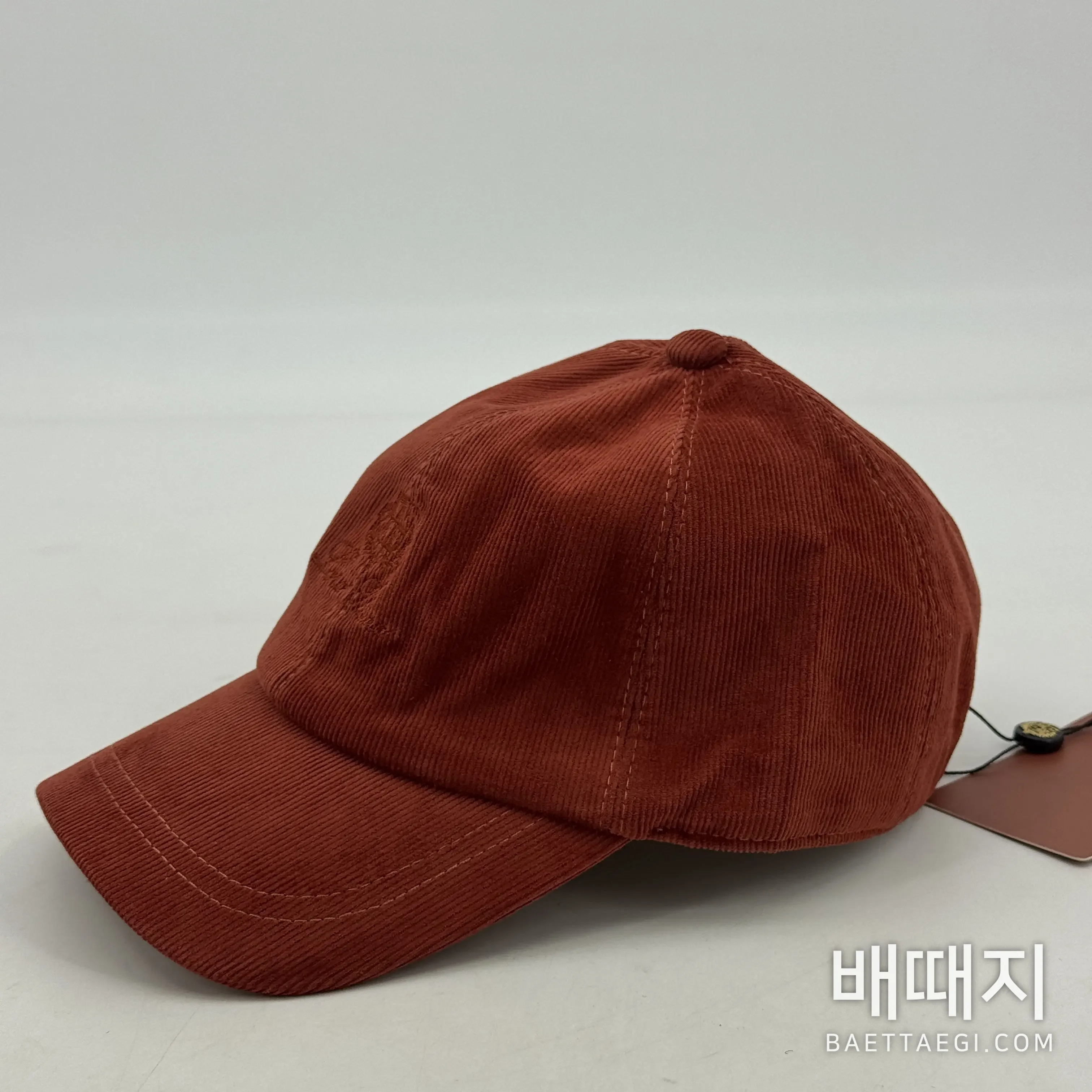 로로피아나 코듀로이 베이스볼 캡 179651 검수사진 4