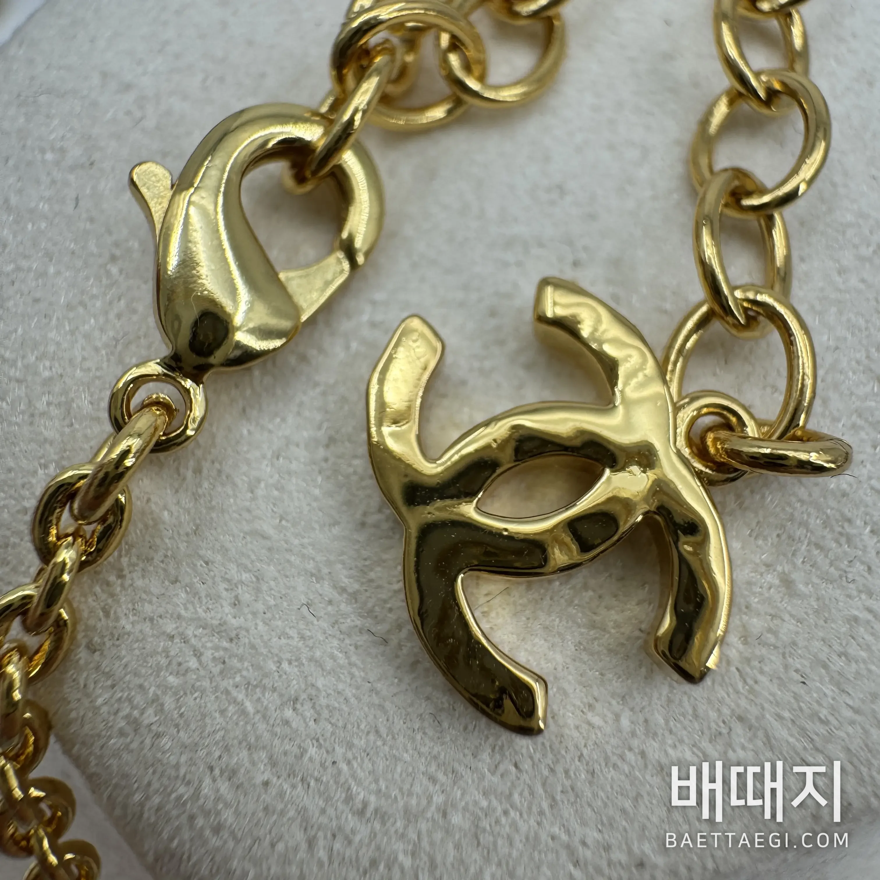샤넬 더블 C 구체 펜던트 Y자형 목걸이 203789 검수사진 8