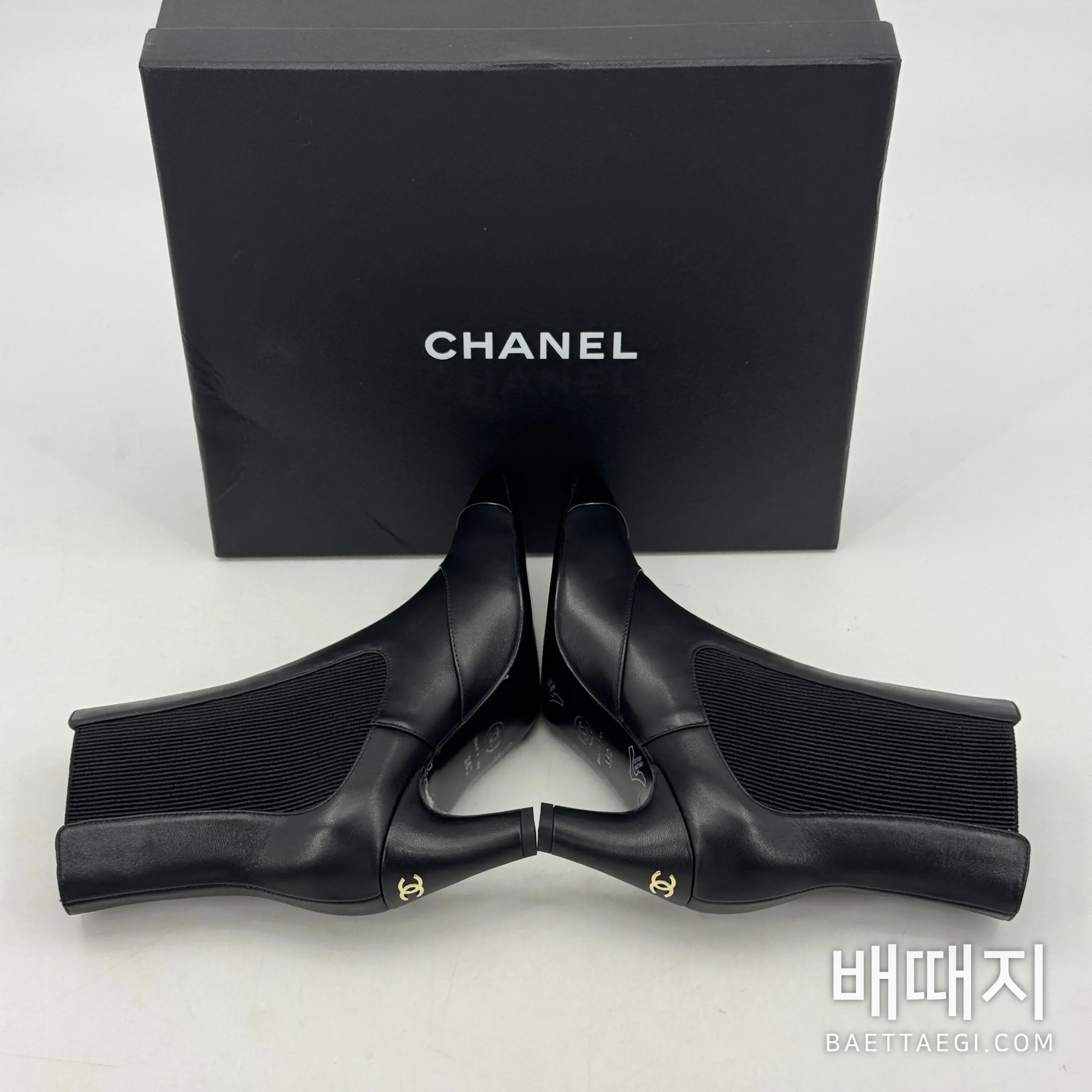 샤넬 부츠 가죽 다이아몬드 패턴 188148 검수사진 5