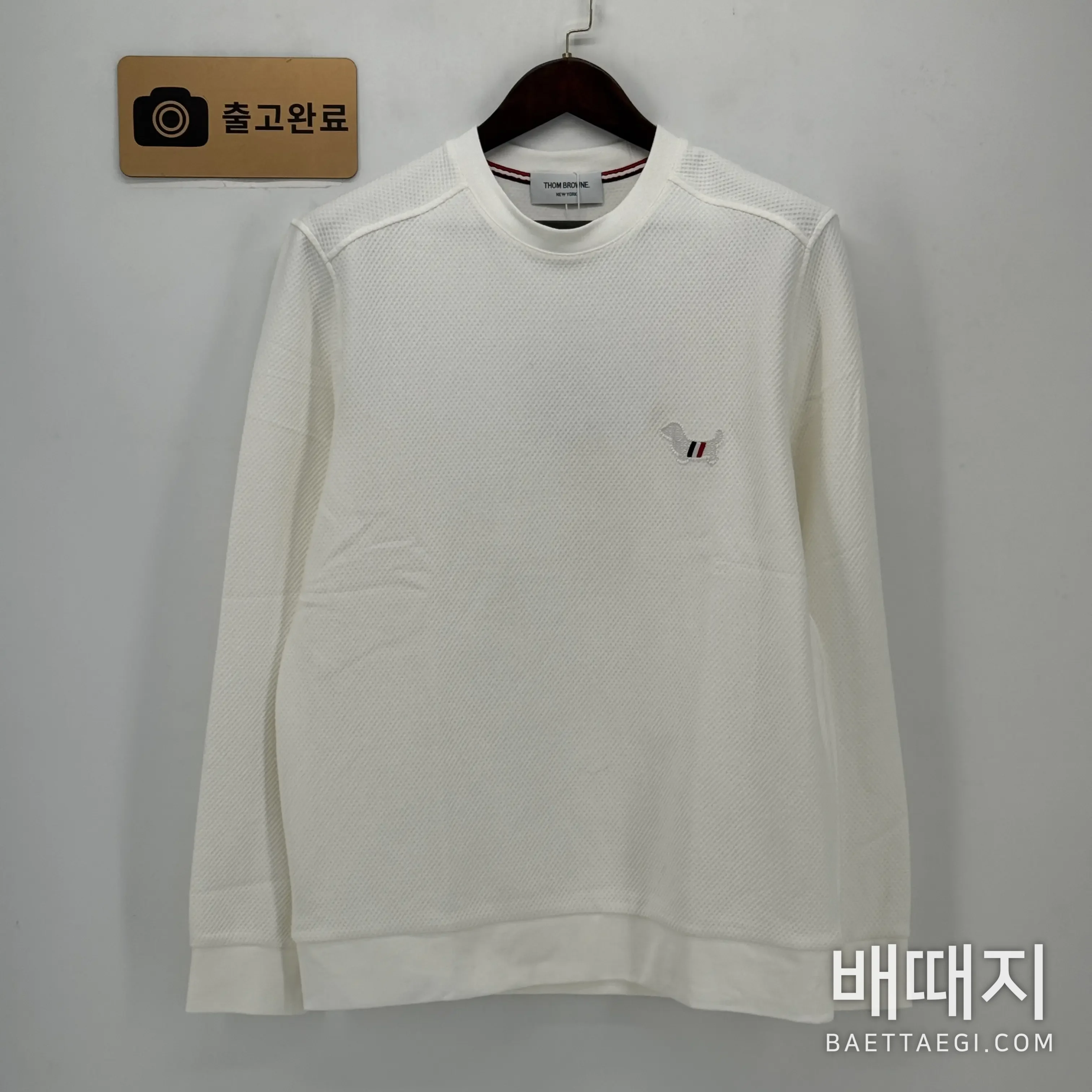 톰브라운 파인애플 패턴 에어코튼 크루넥 긴팔셔츠 205559 검수사진 1