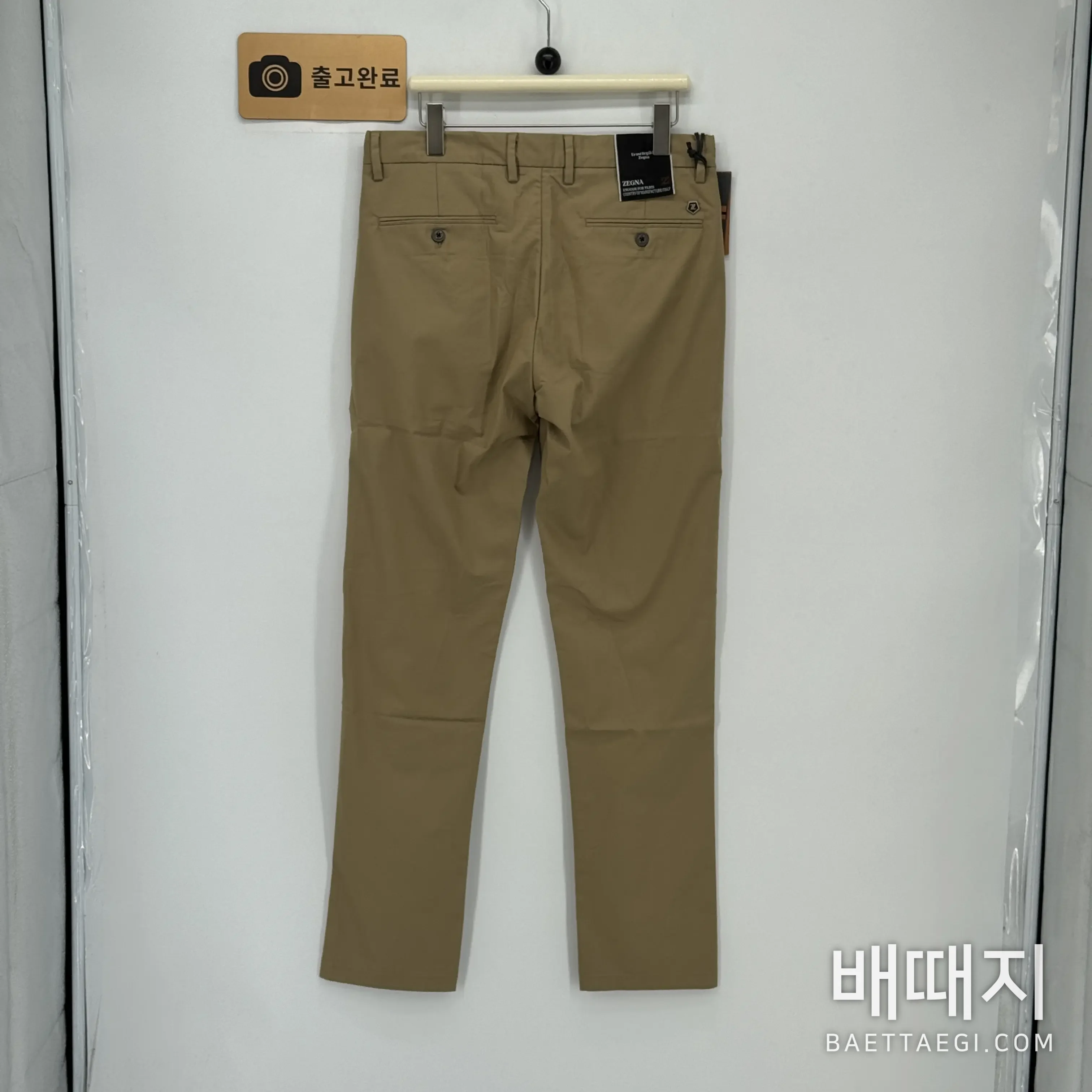 제냐 남성 린넨 수트 바지 검수사진 5