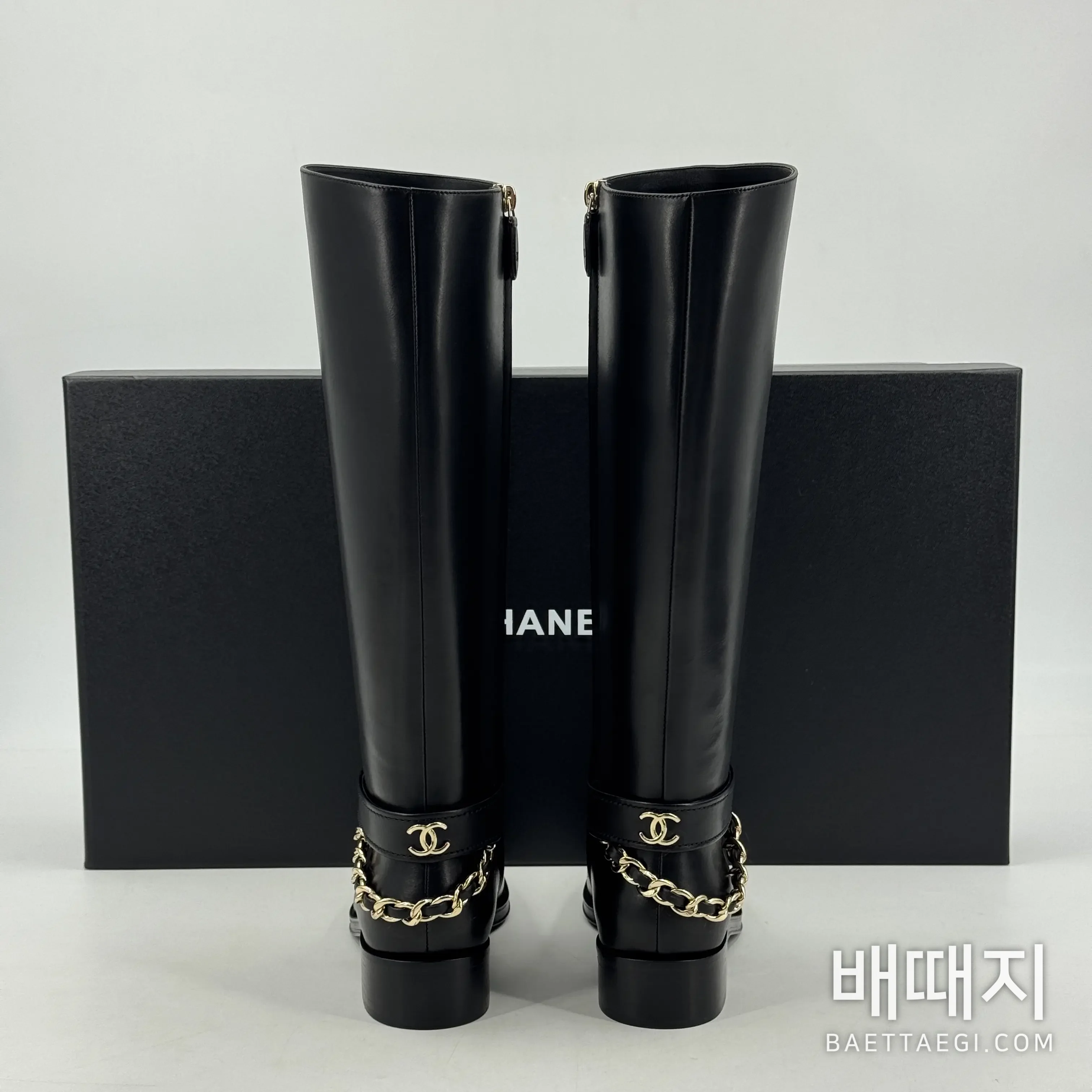 샤넬 부츠 가죽 체인 스트랩 187146 검수사진 4