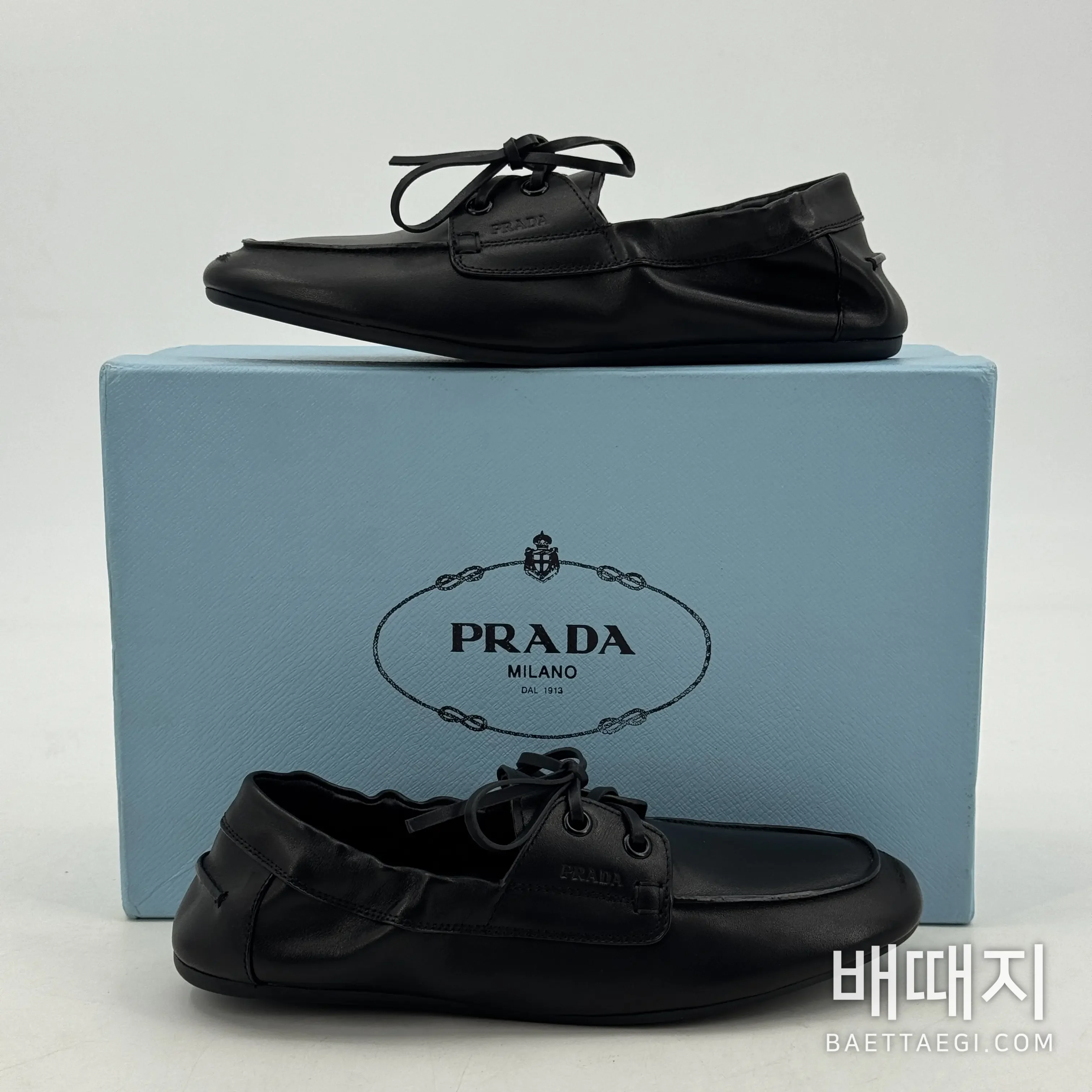 프라다 플리츠 장식 소프트 솔 로퍼 95389 검수사진 2