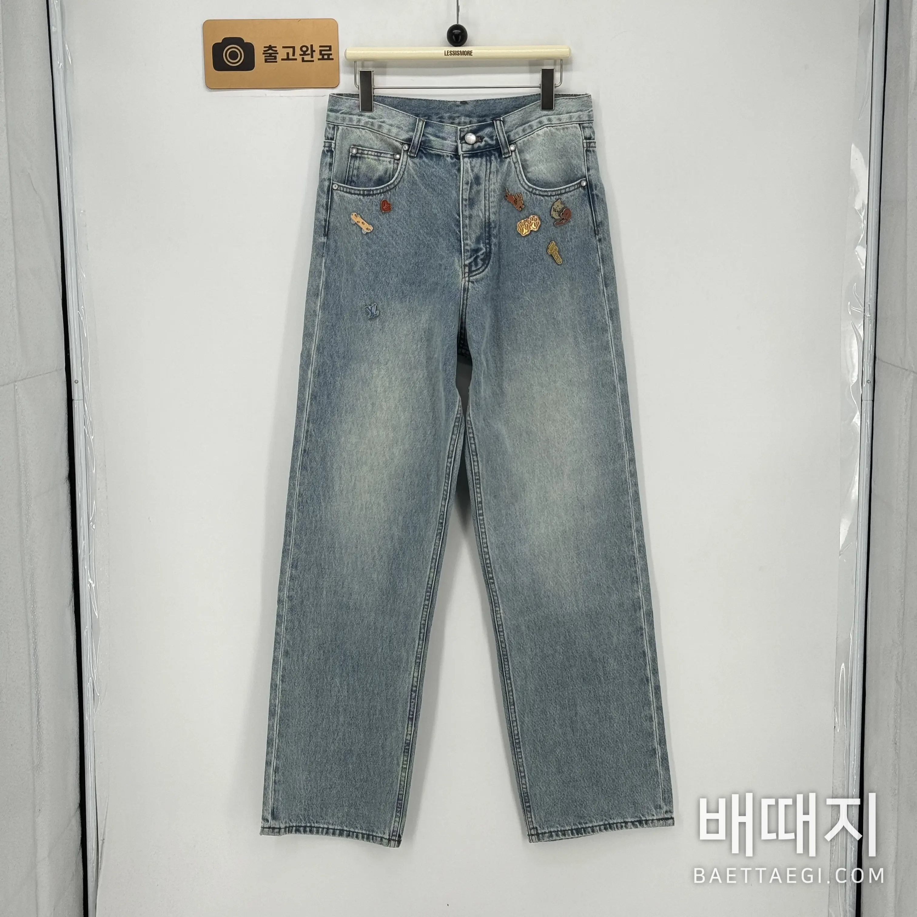 루이비통 스케이트보드 진 남성 바지 185167 검수사진 1