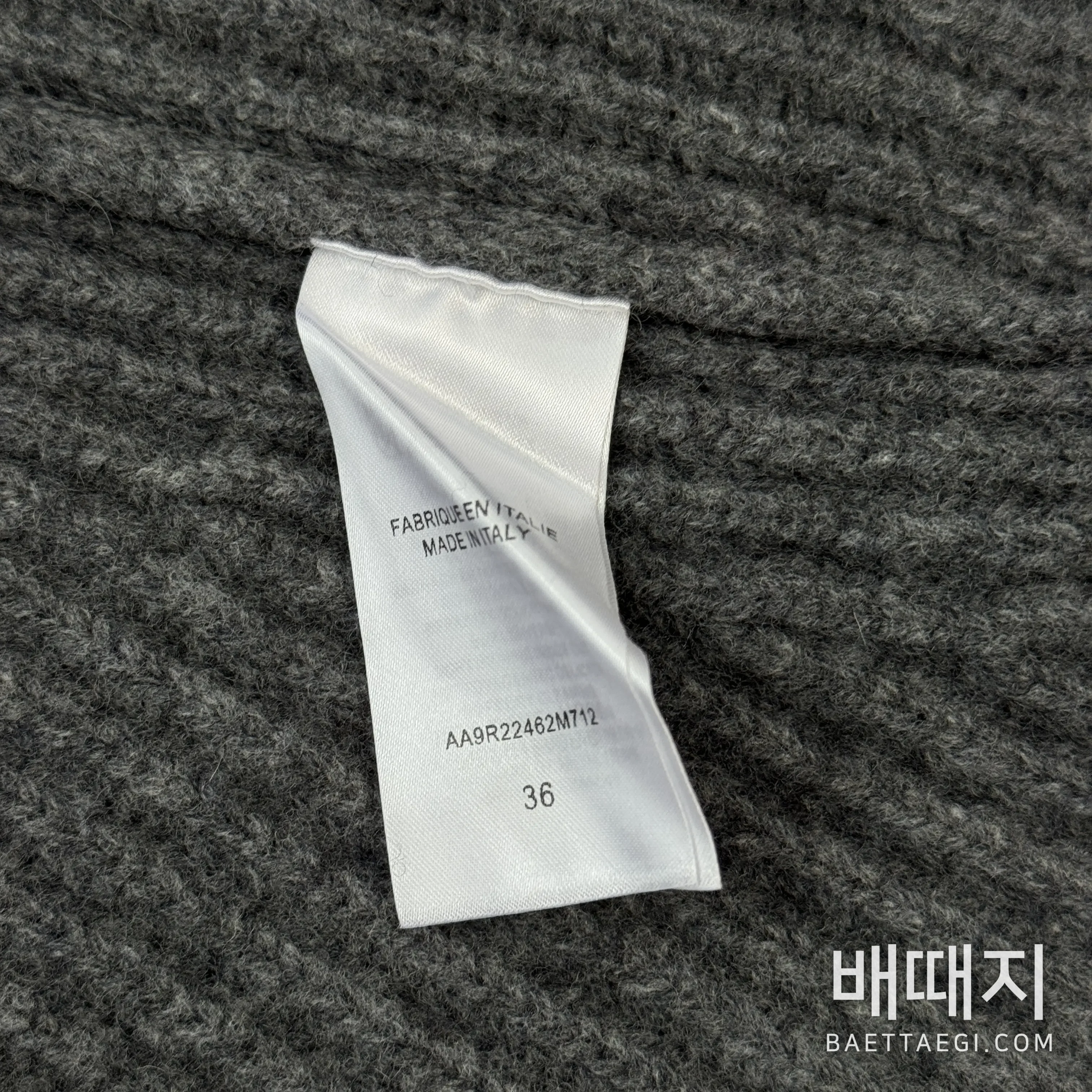 알라이아 허리 강조 울 더블 지퍼 여성 자켓 157141 검수사진 10