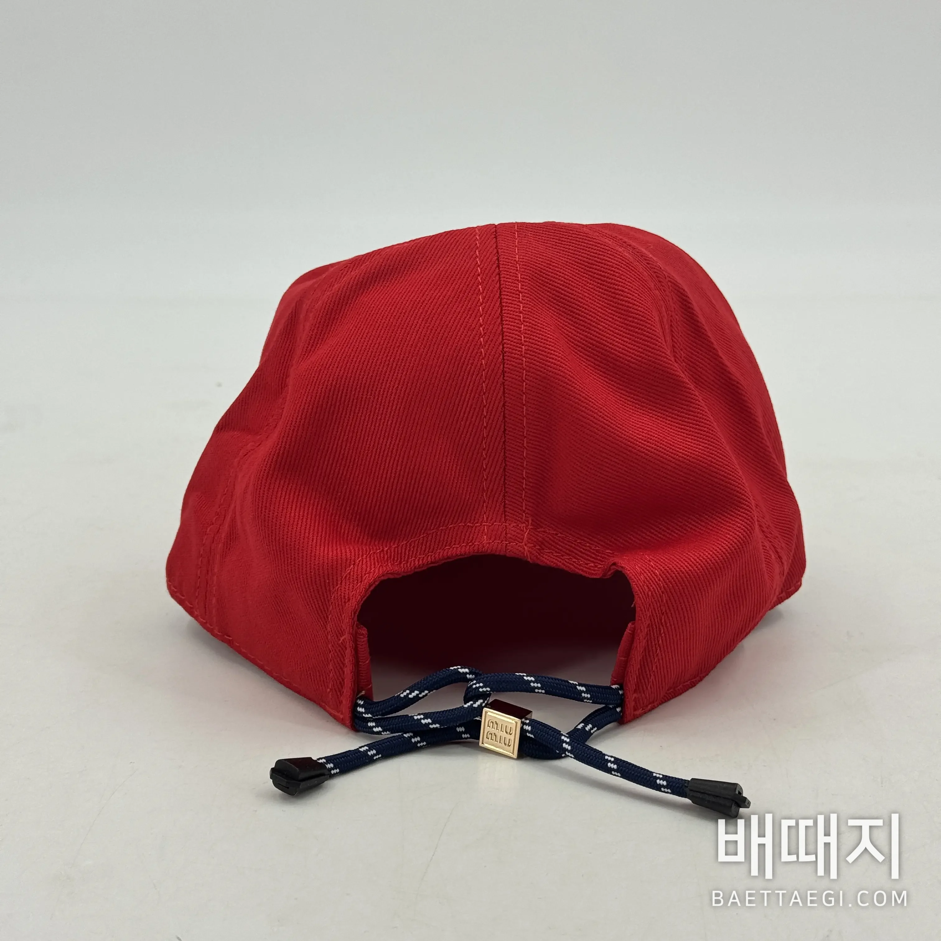 미우미우 자수 로고 베이스볼 캡 119550 검수사진 5