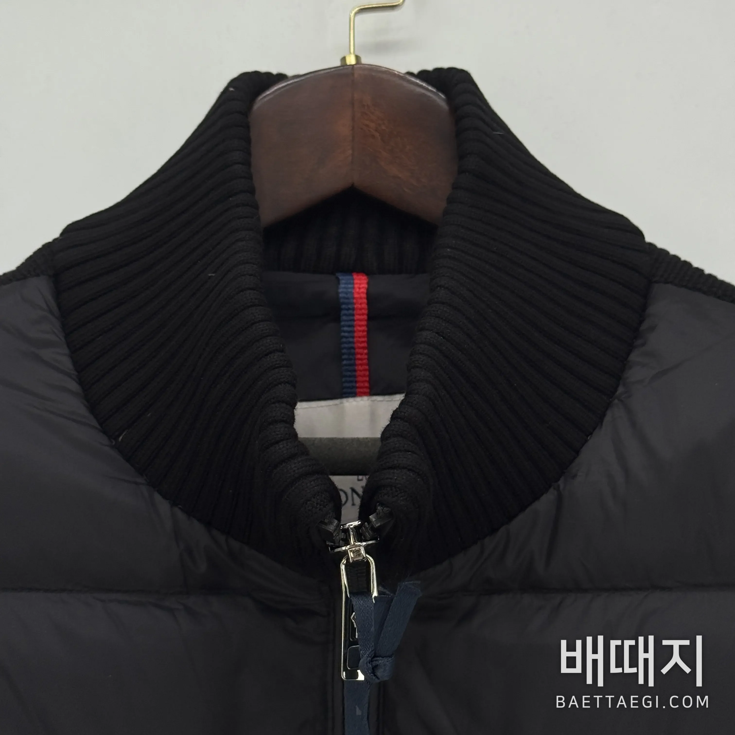 몽클레르 트리콧 울 코튼 혼방 남성 패딩 재킷 검수사진 2