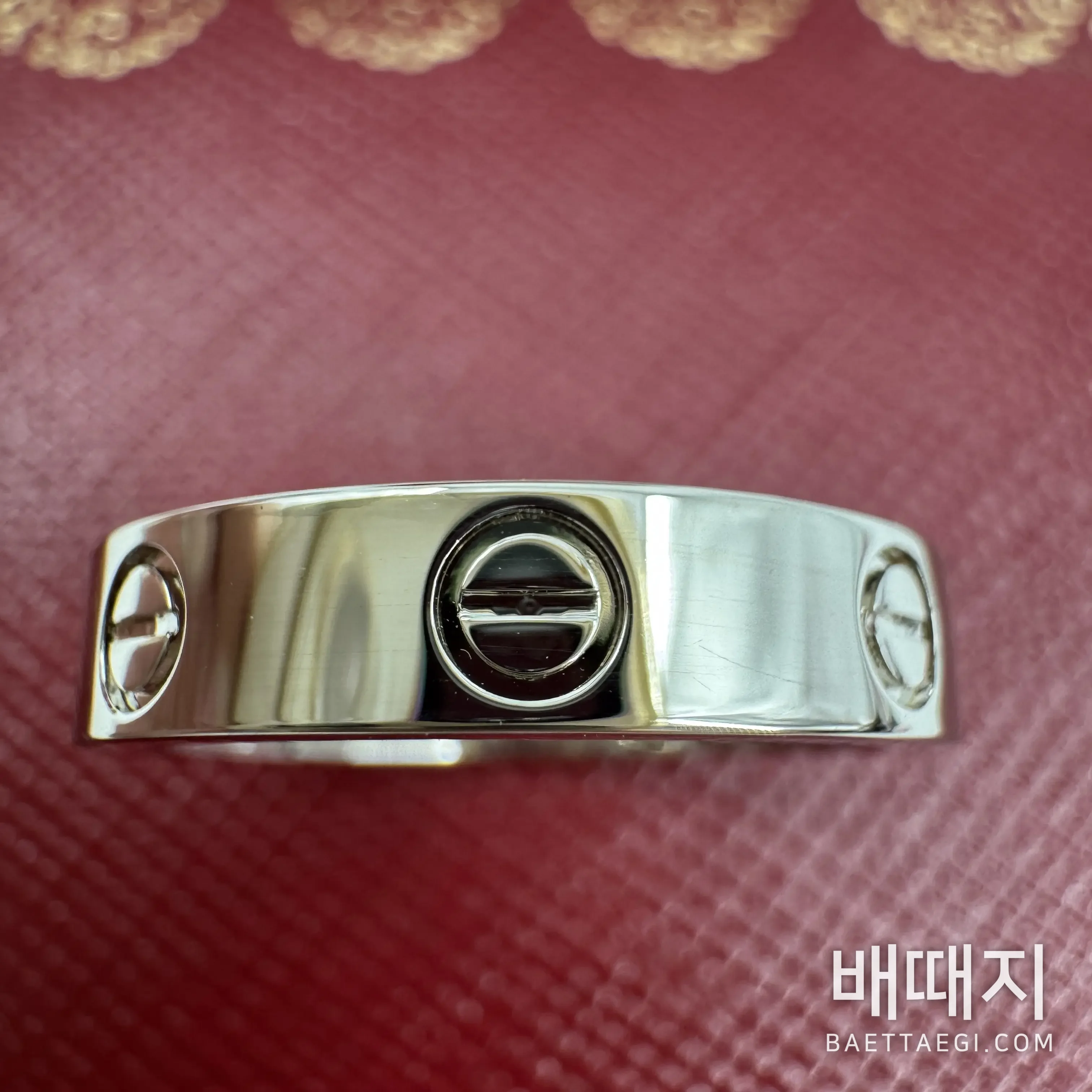 까르띠에 러브 슬림 솔리테어 다이아몬드 반지 178372 검수사진 5