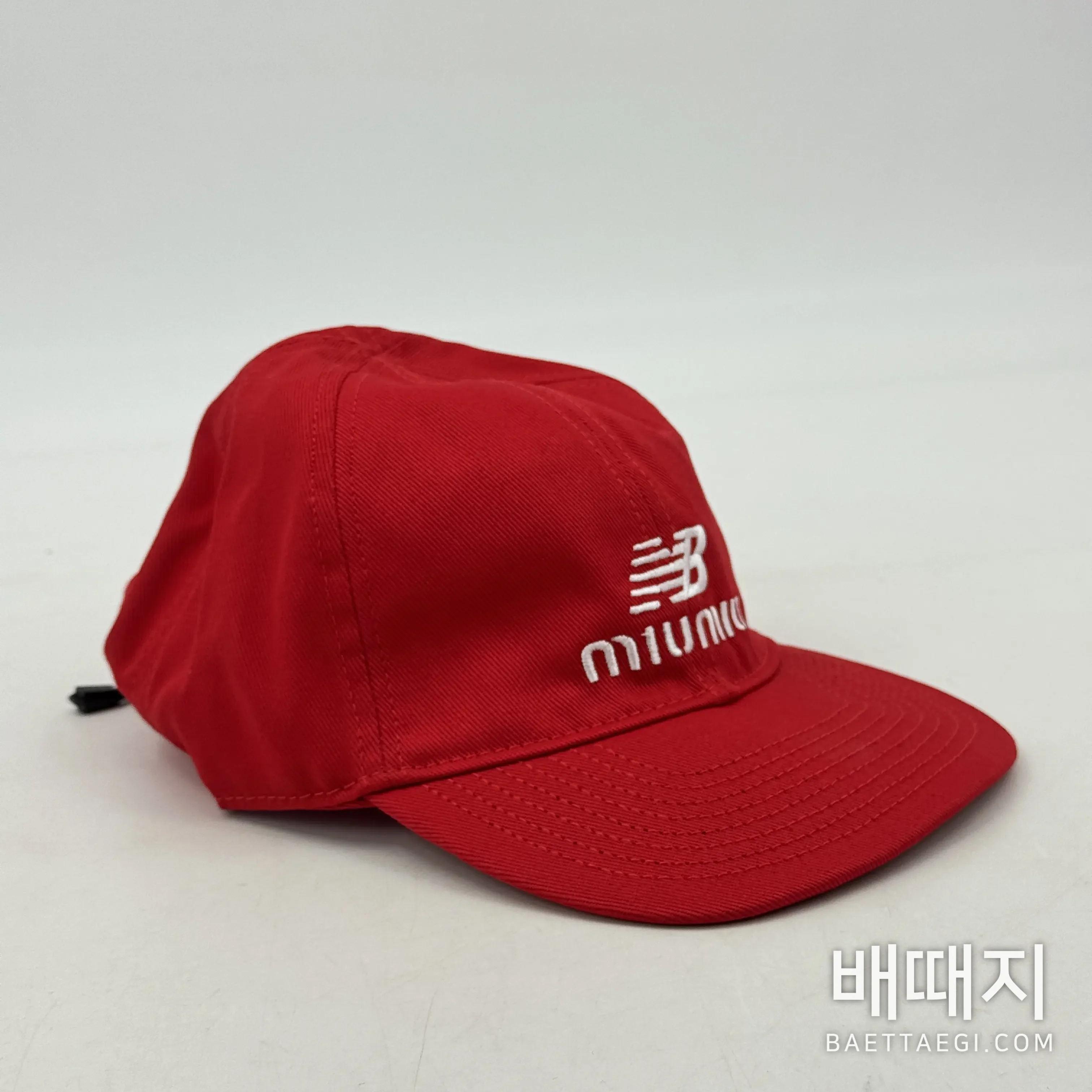 미우미우 자수 로고 베이스볼 캡 119550 검수사진 4