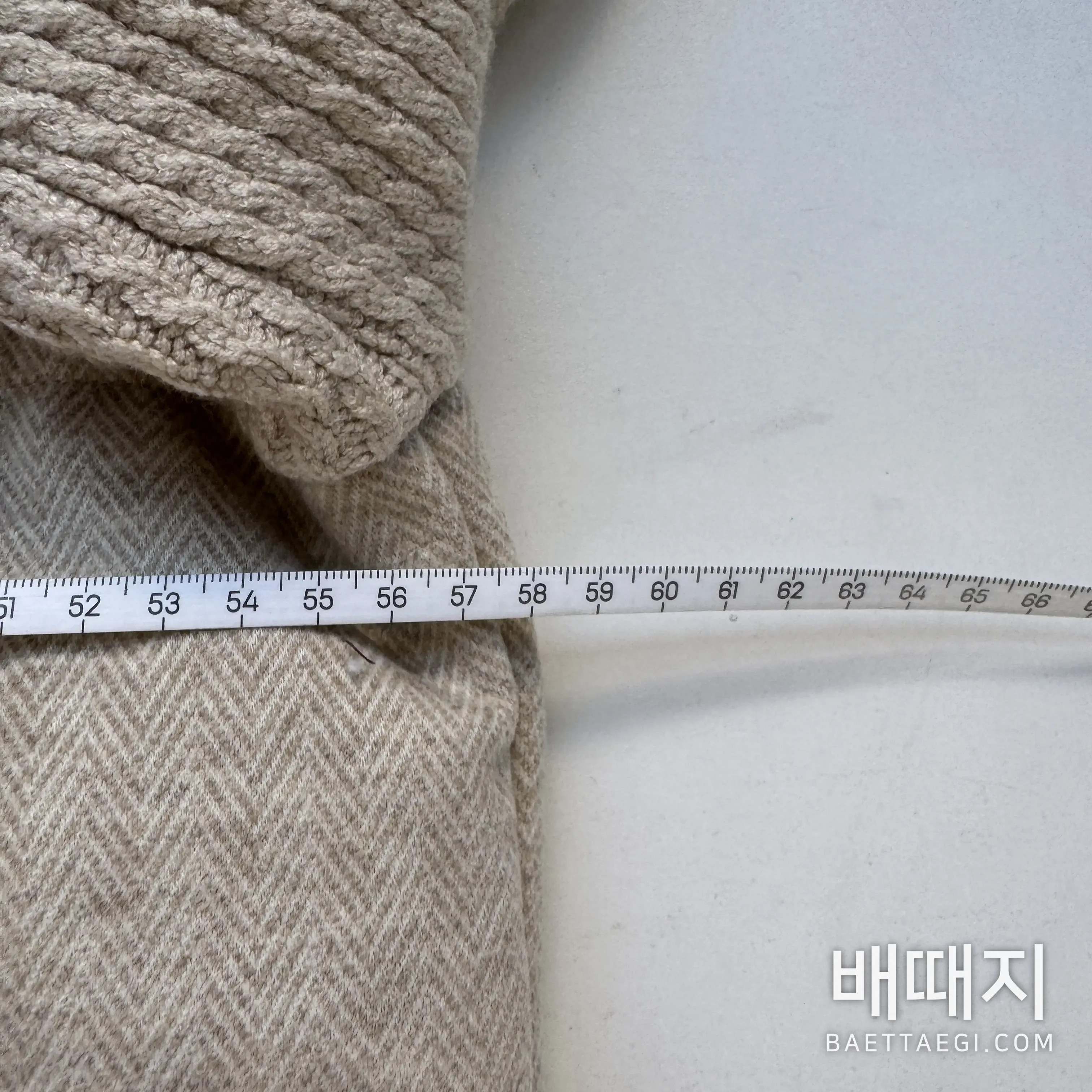 로로피아나 캐시미어 울 니트 구스 다운 남성 패딩 196238 검수사진 8