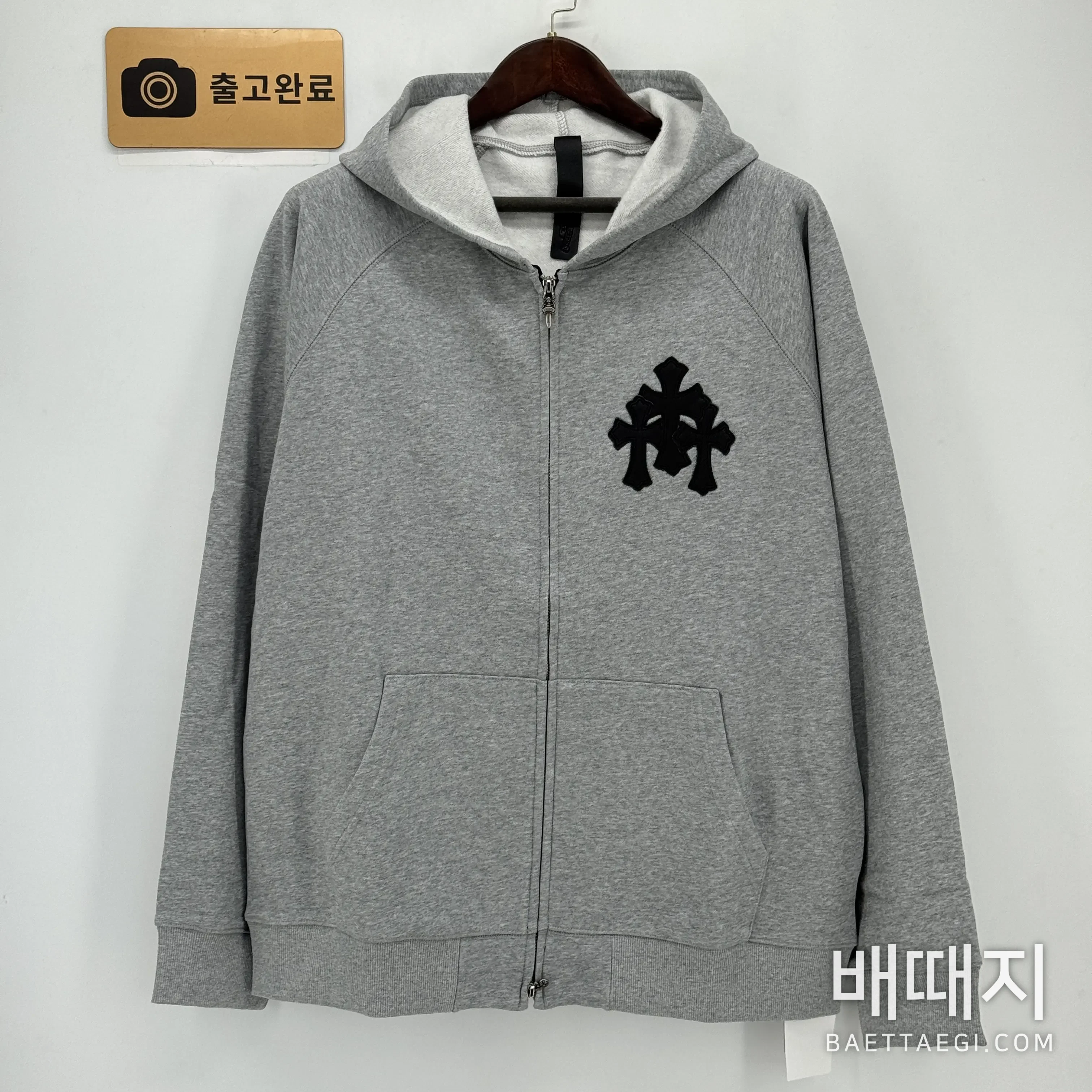 크롬하츠 가죽 안감 후드 집업 남성 후드 검수사진 1