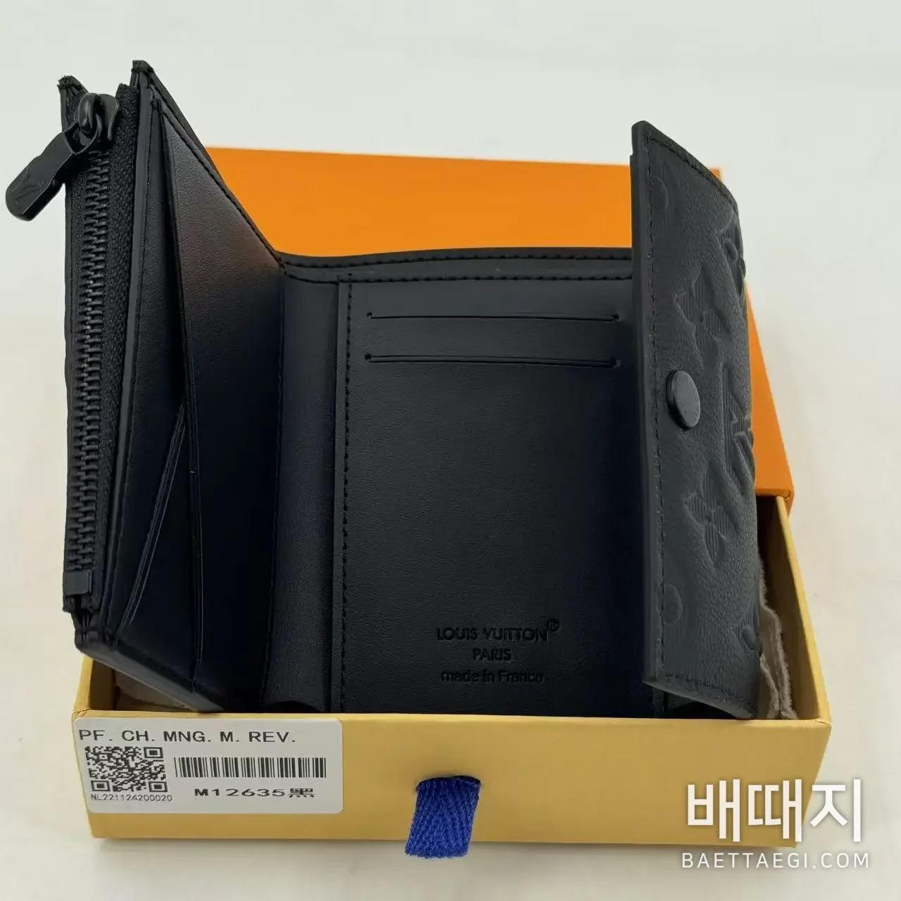 루이비통 L'Original 블랙 3단 지갑 M12635 검수사진 6