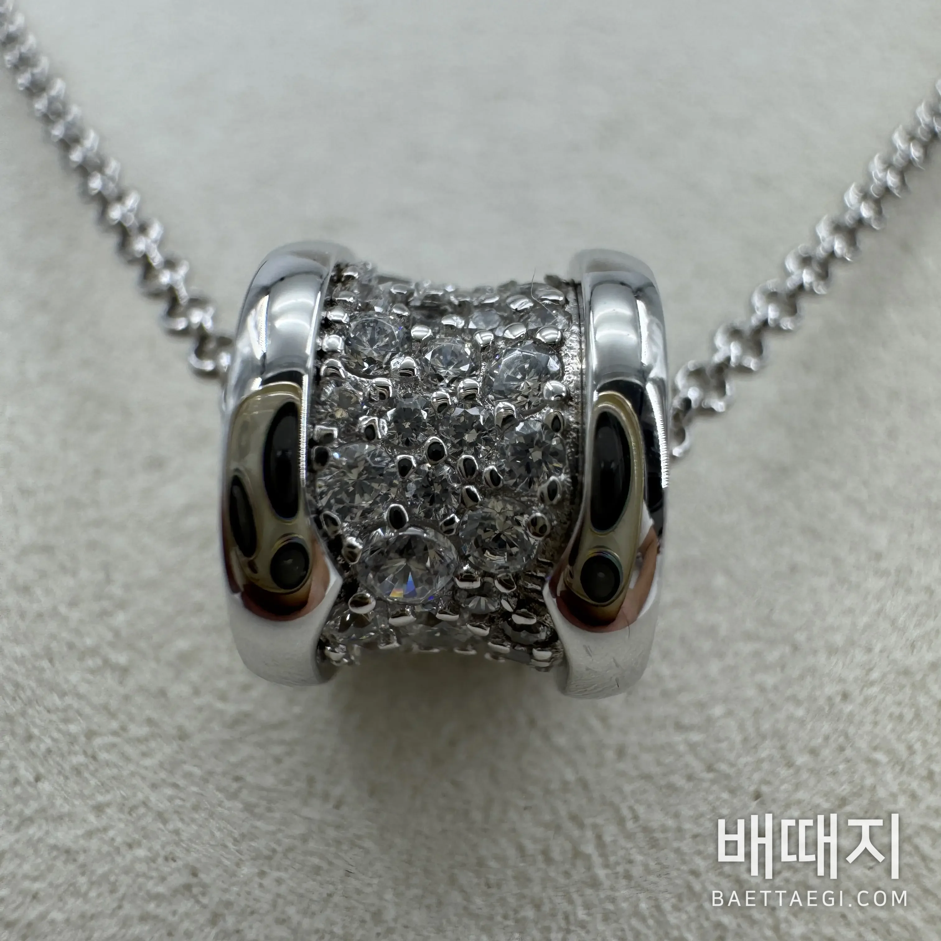 불가리 B.zero 1 다이아몬드 장식 목걸이 178598 검수사진 4