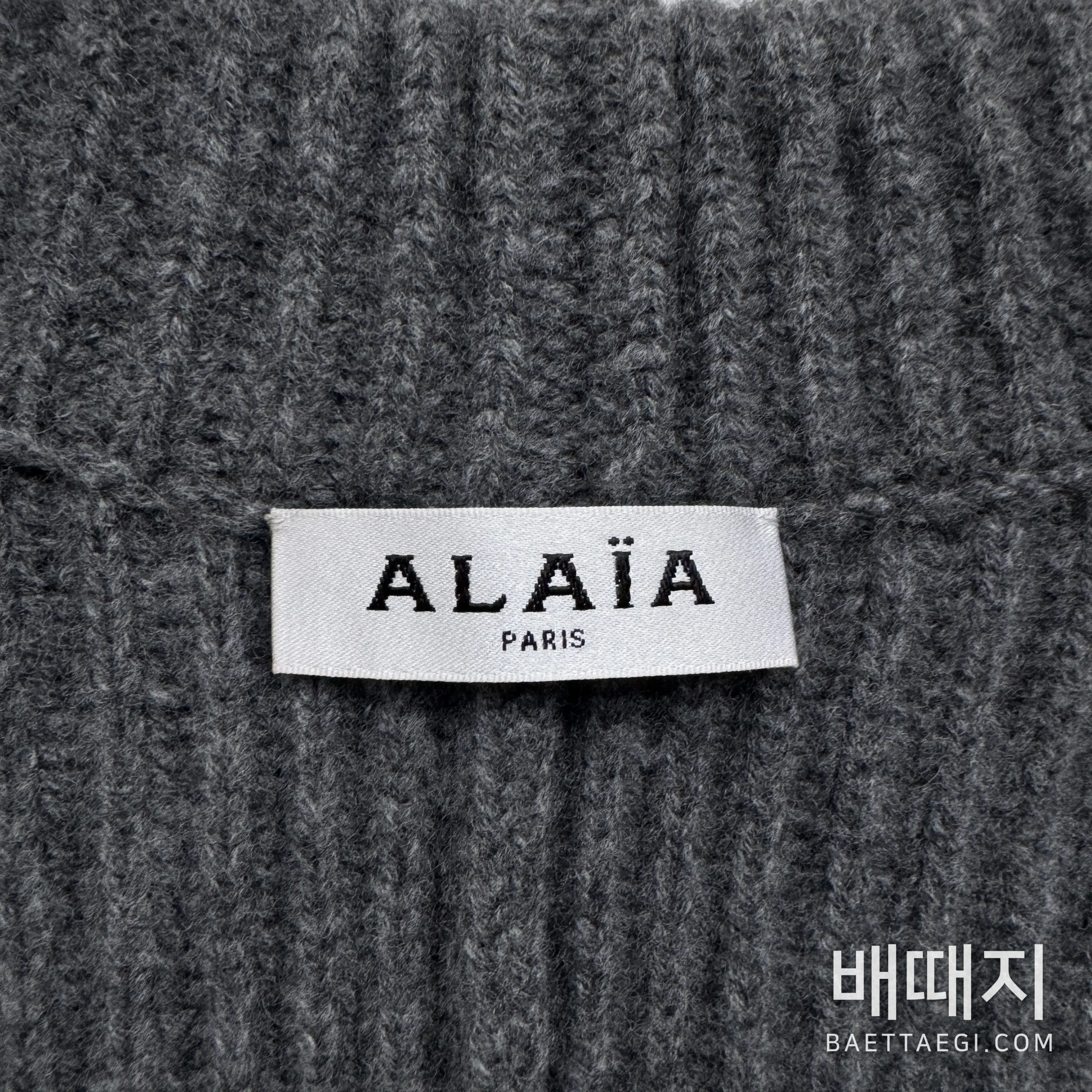 알라이아 허리 강조 울 더블 지퍼 여성 자켓 157141 검수사진 8