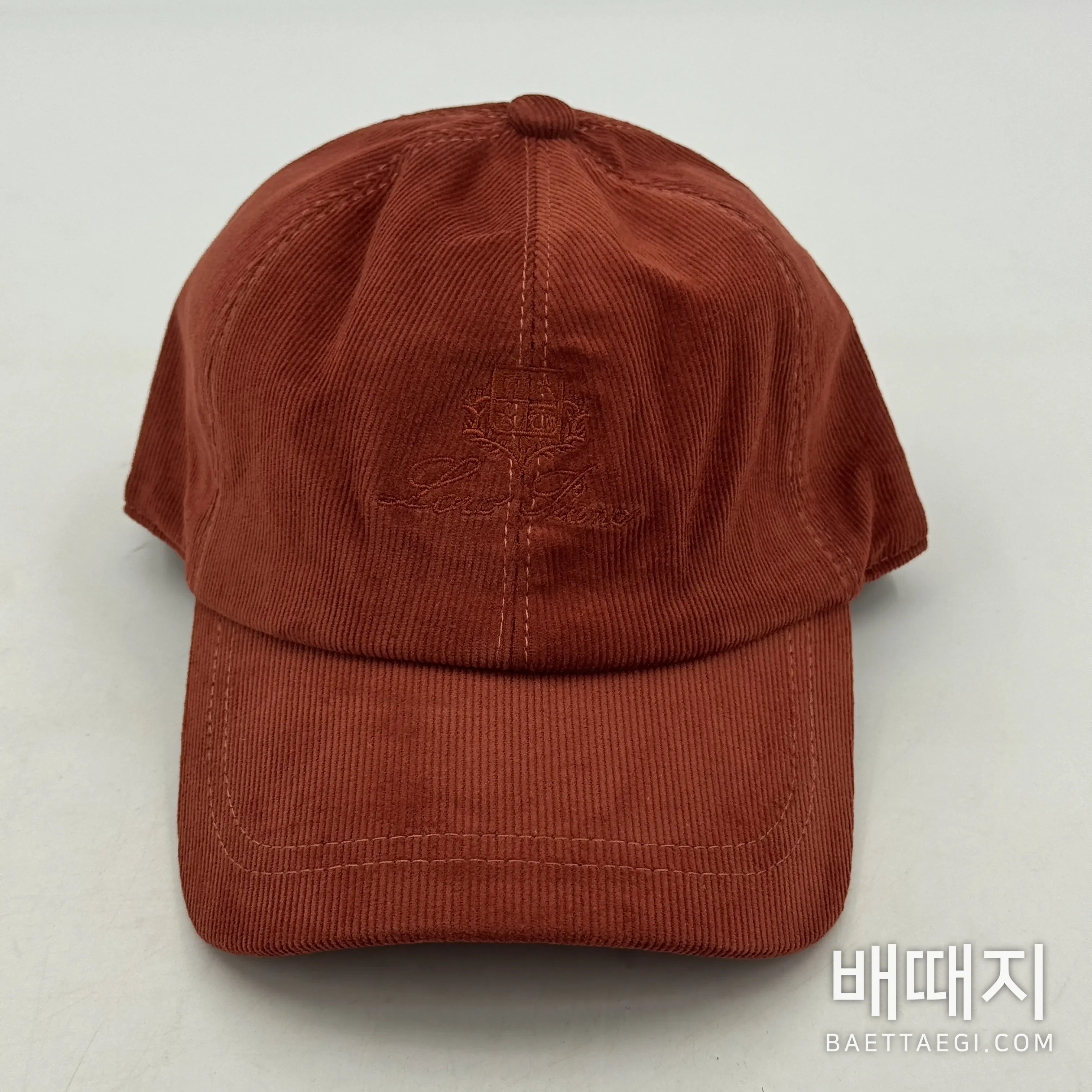 로로피아나 코듀로이 베이스볼 캡 179651 검수사진 2